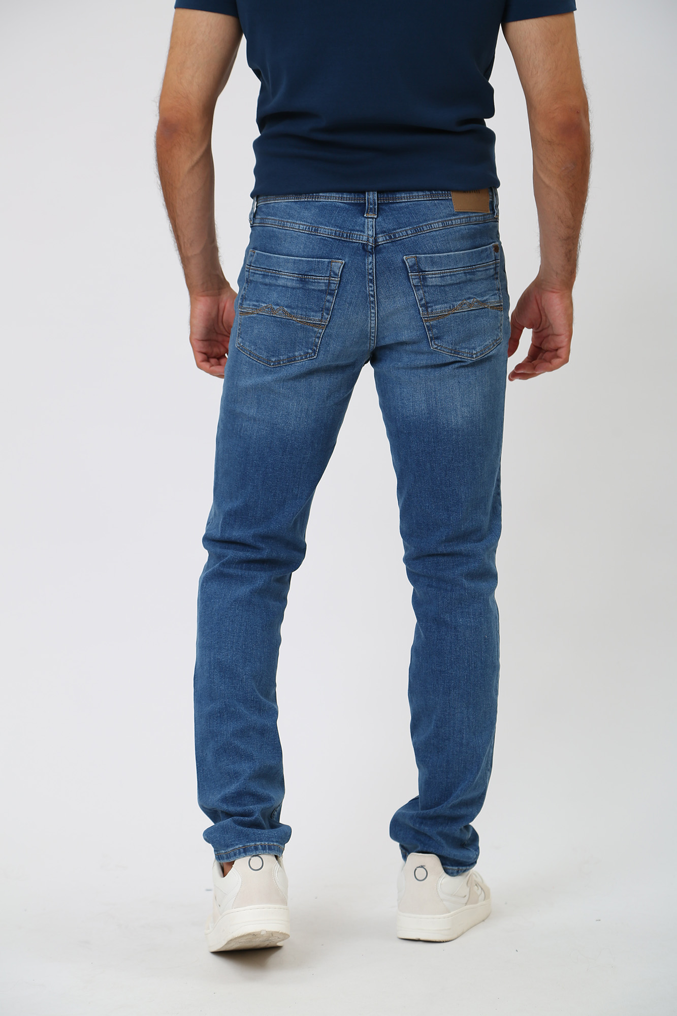 1013671-5000 Брюки джинсовые Mustang Синий