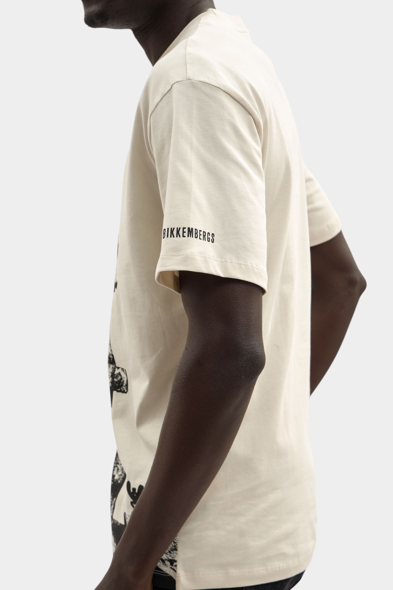 BMT1221 Футболка Bikkembergs Бежевый