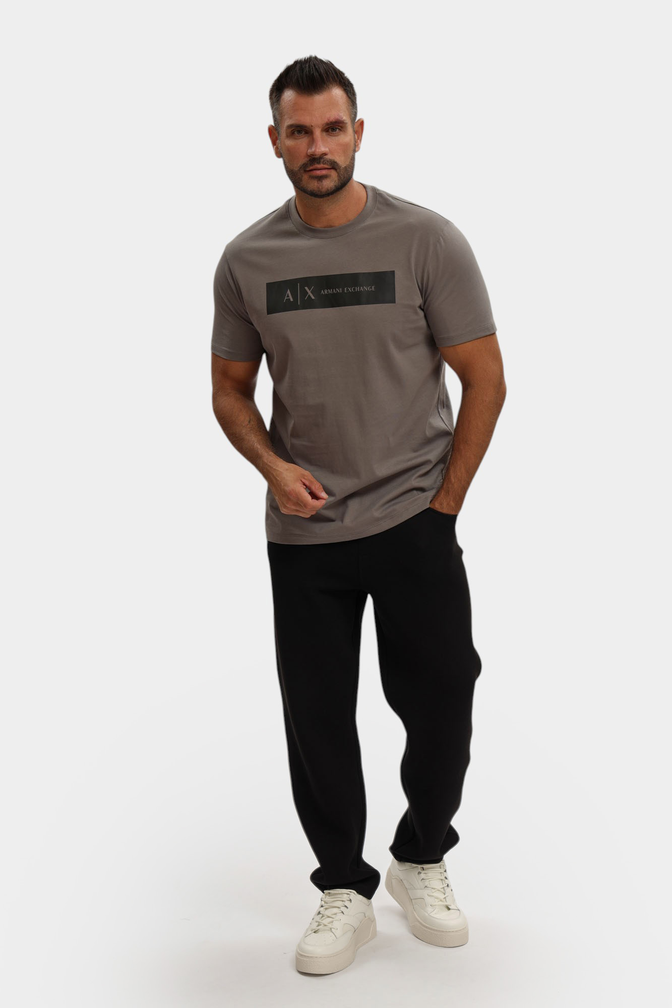 XM001425_AF10361 Футболка Armani Exchange Серый