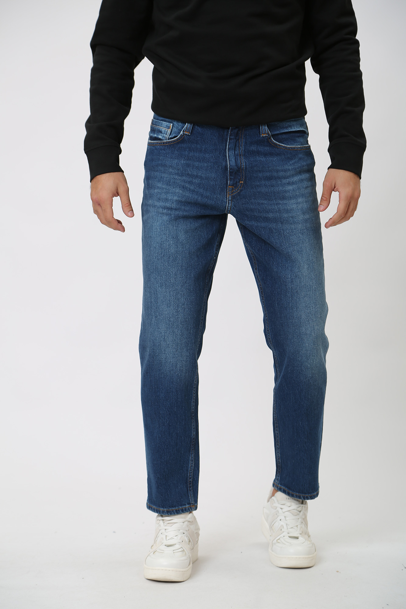 1014612-5000 Джинсы Denver Cropped  Mustang Синий