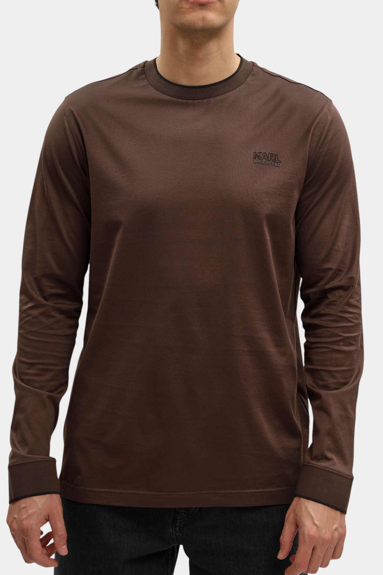 554200_755001 Лонгслив Karl Lagerfeld Черный