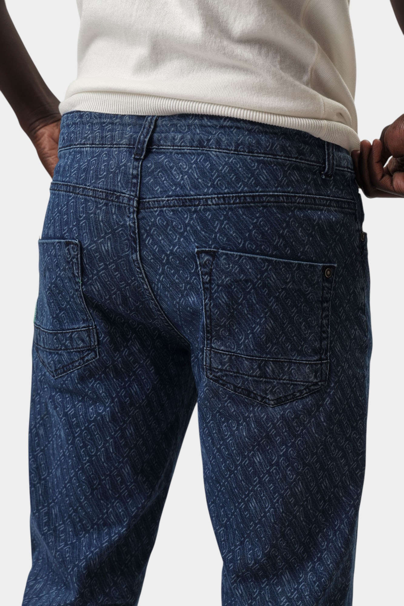 BMD0834R Брюки джинсовые Bikkembergs Синий