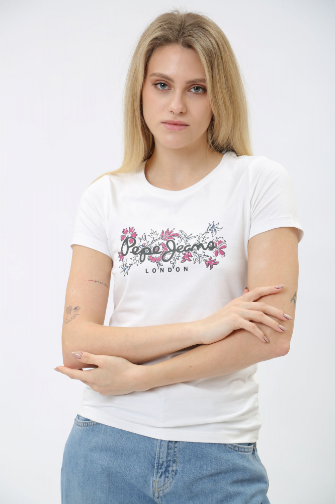 Джинсы 'Kelly Straight' Mustang Хлопок Молочный