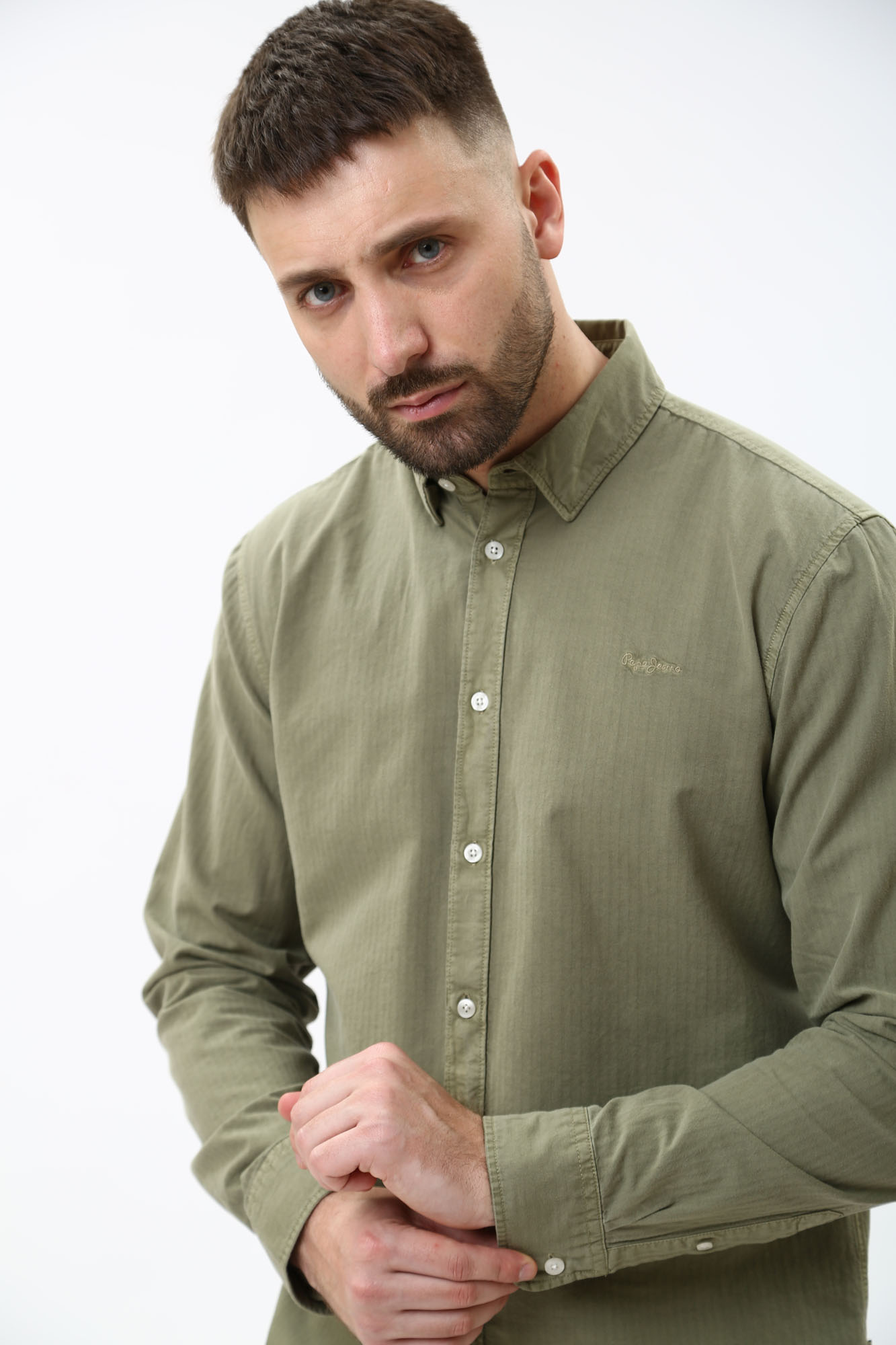 PM308274 Рубашка с длинным рукавом Pepe Jeans Хаки