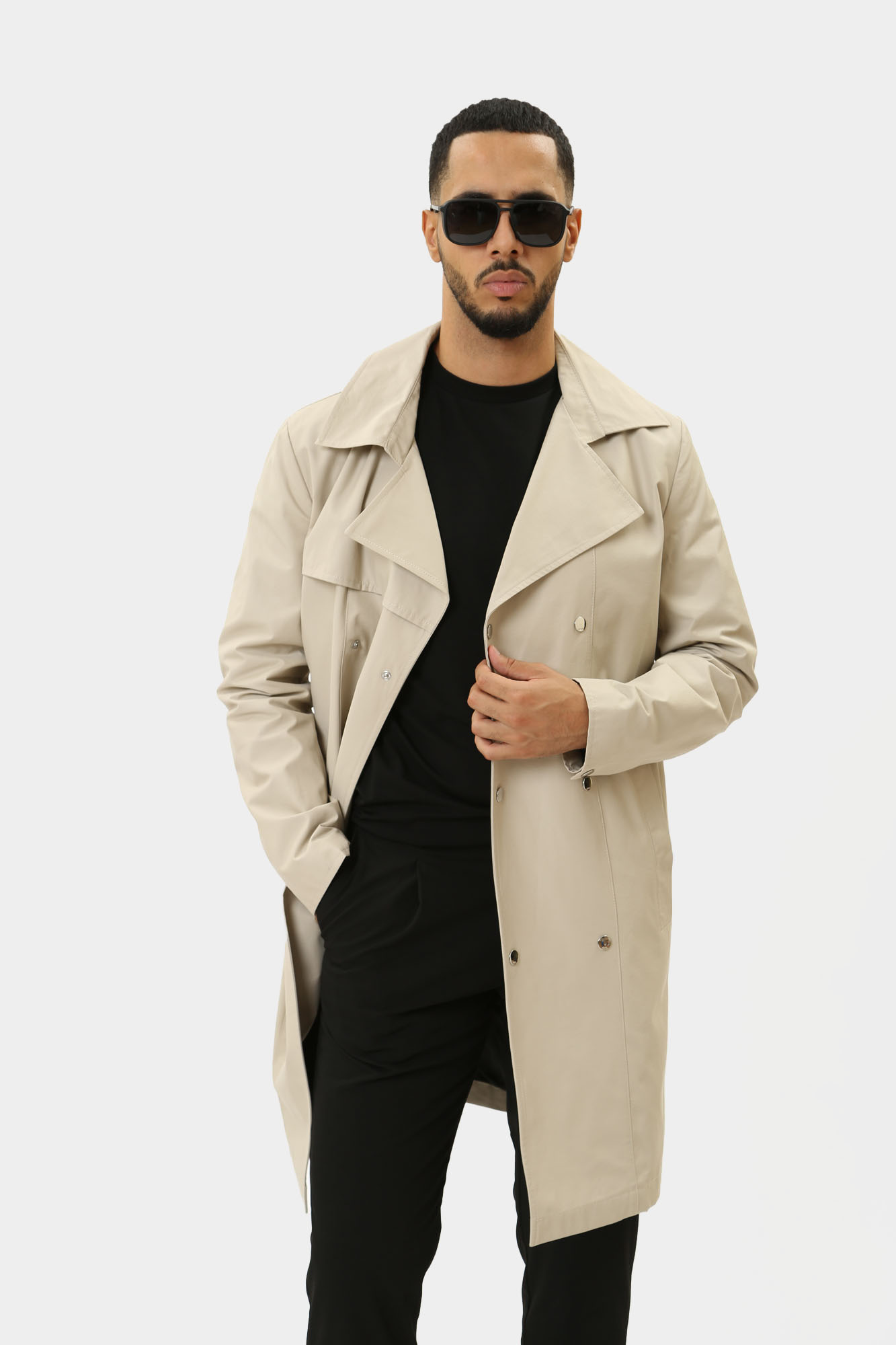 543553_45508 Плащ Karl Lagerfeld Бежевый