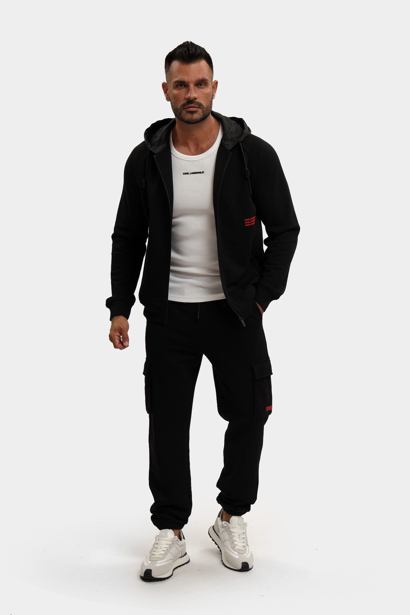553904_705028 Толстовка с капюшоном Karl Lagerfeld Черный