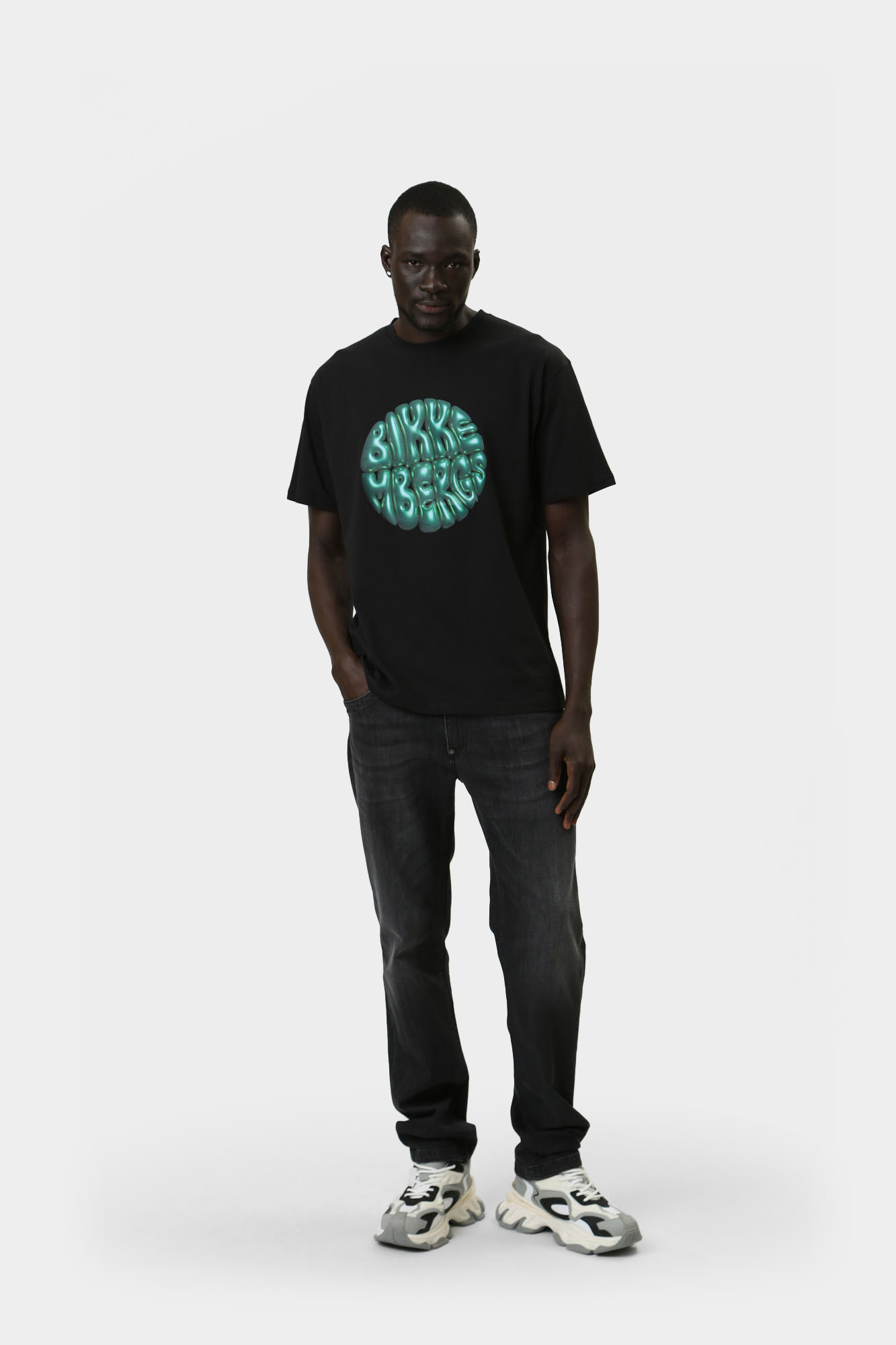 BMT0595 Футболка Bikkembergs Черный