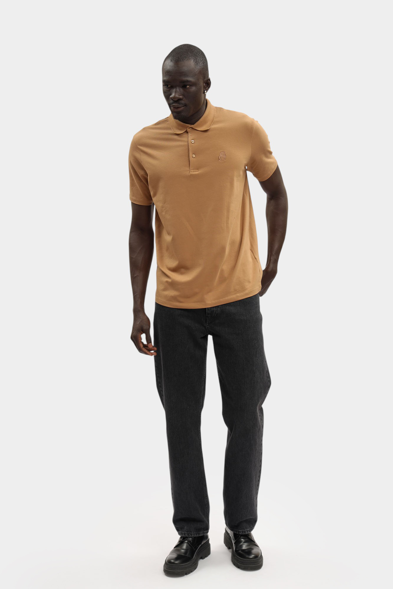 554221_745750 Поло Karl Lagerfeld Коричневый