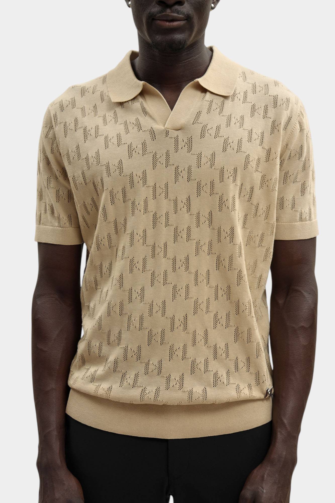 562301_655005 Поло Karl Lagerfeld Бежевый