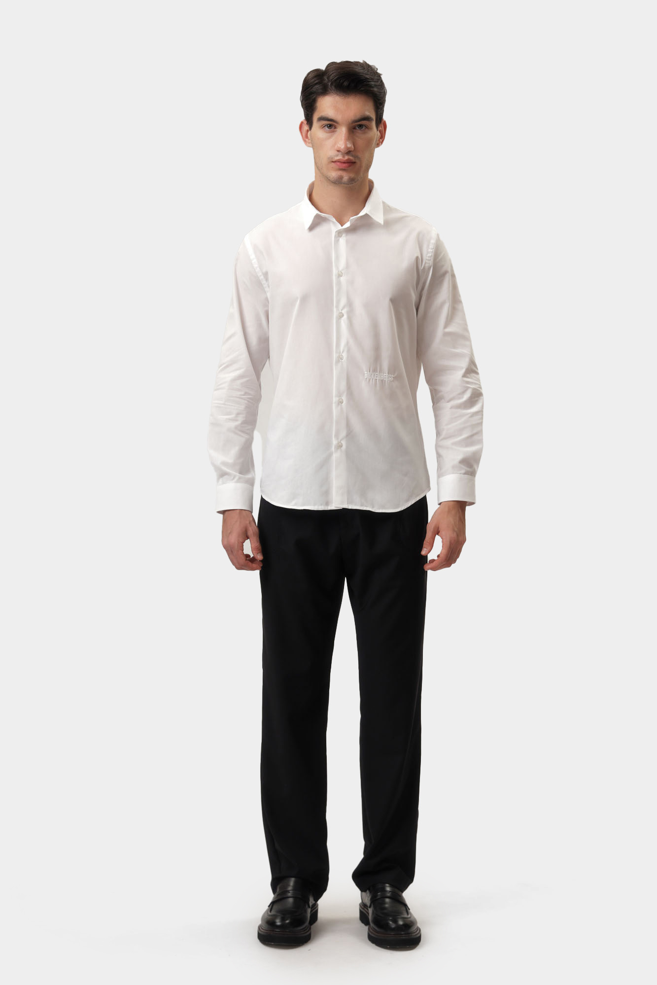 BMS0823 Рубашка с длинным рукавом Bikkembergs Белый