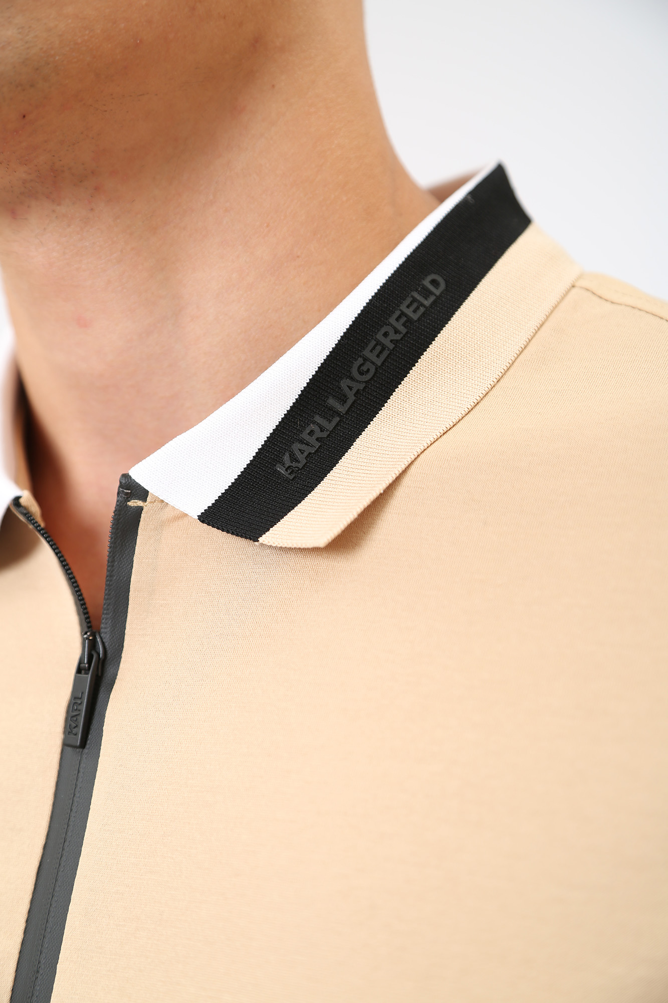 533200_745400 Поло Karl Lagerfeld Бежевый