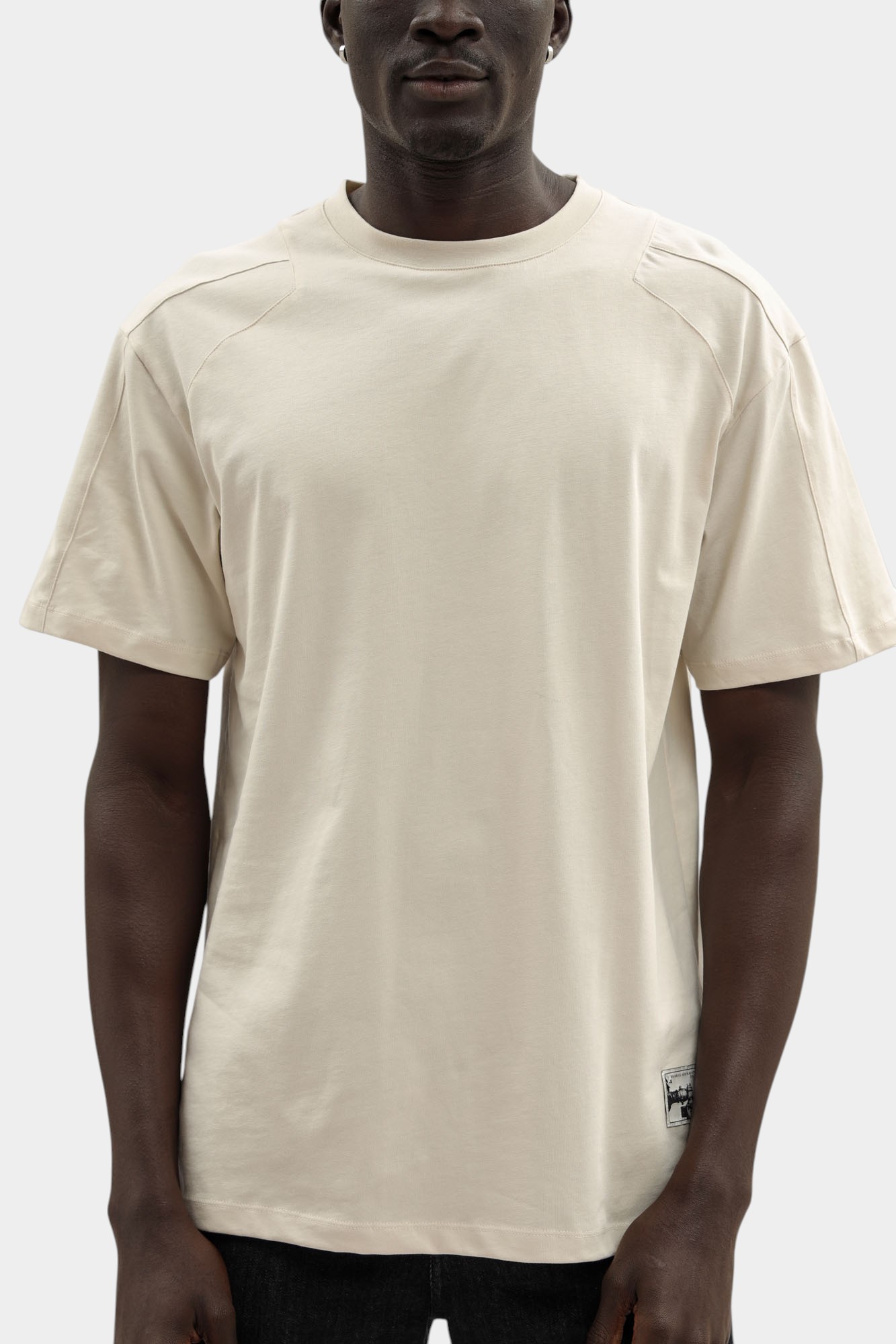 BMT1223 Футболка Bikkembergs Бежевый