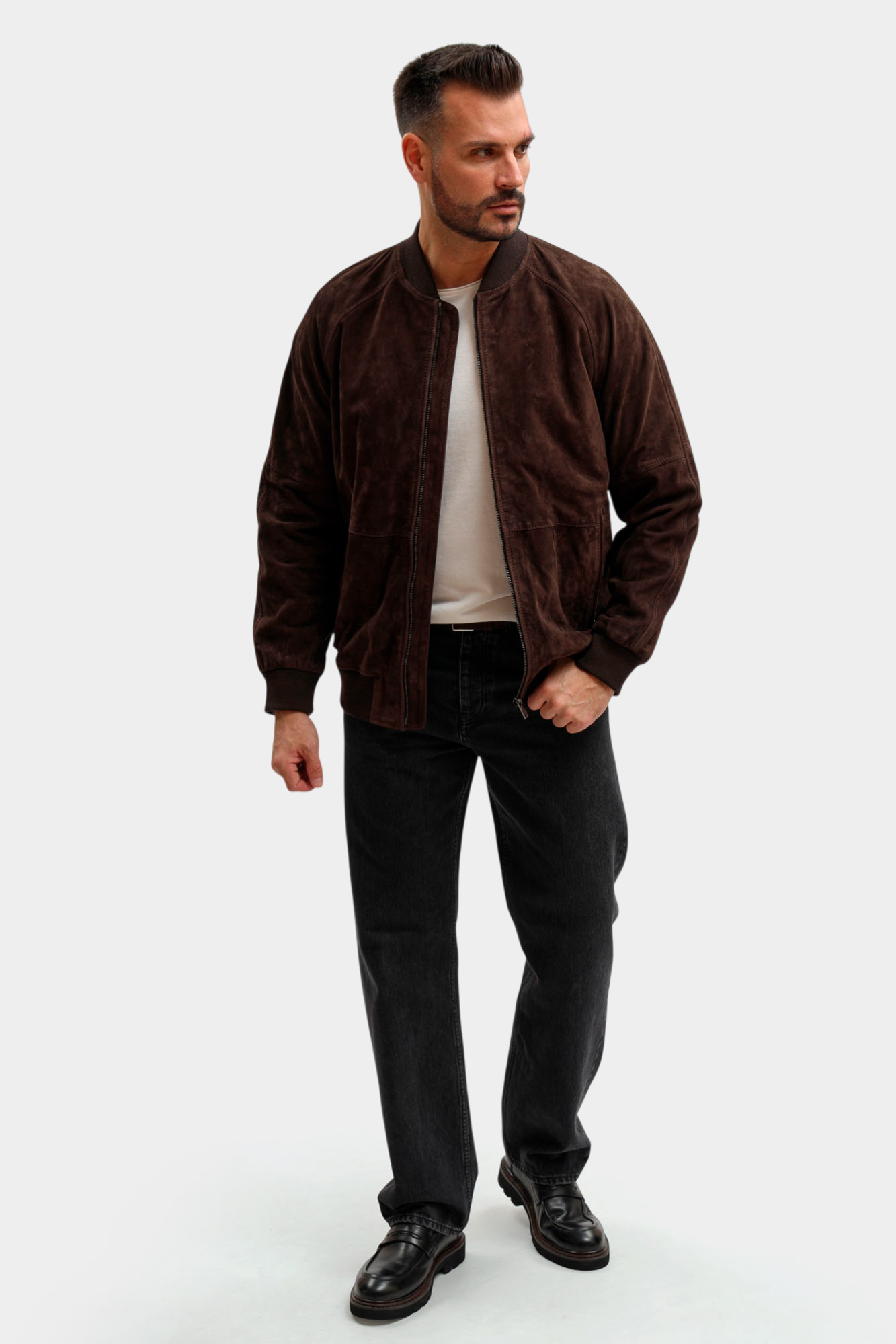 80000841_110169 Куртка кожаная Strellson Коричневый