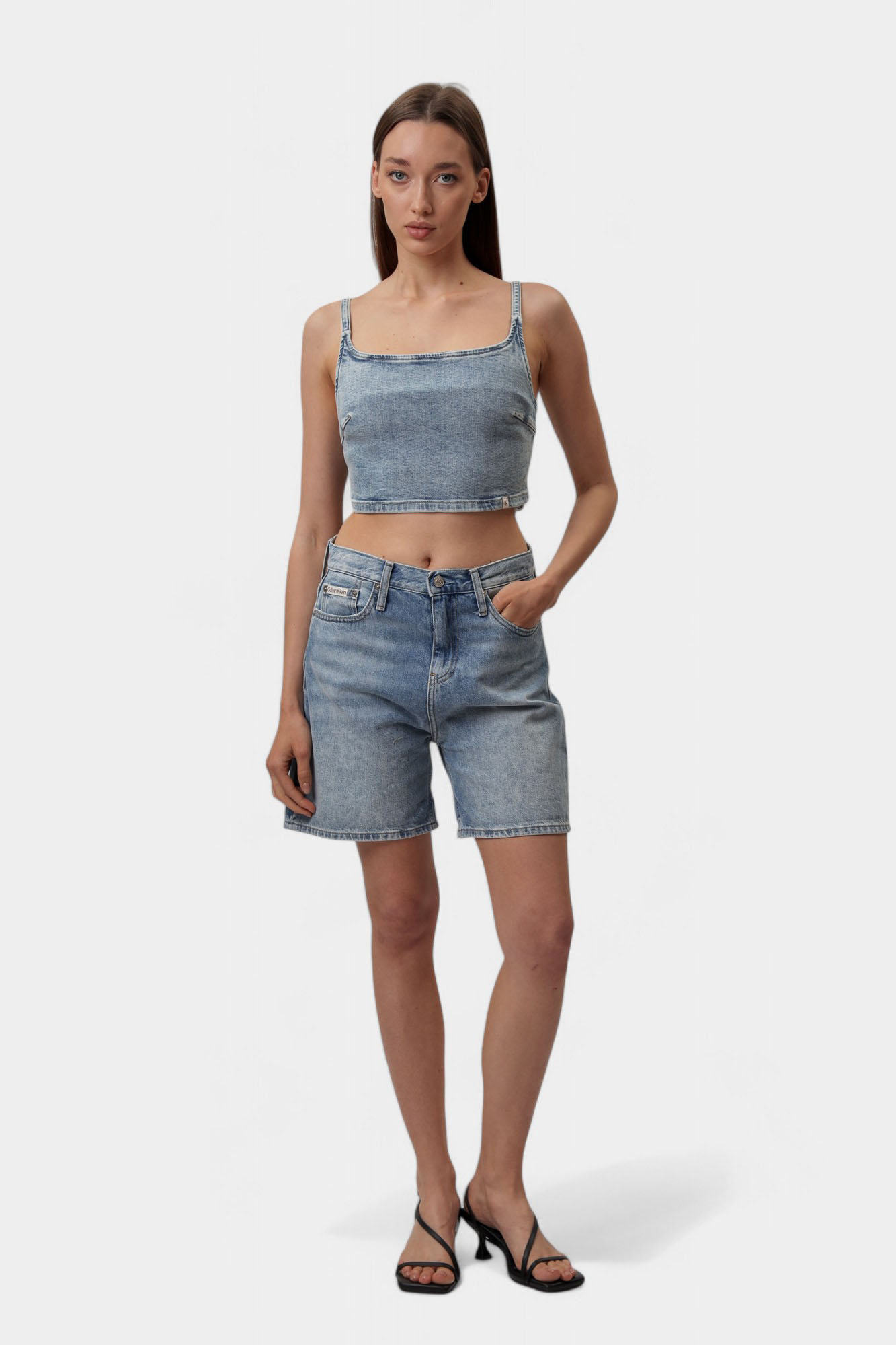 J20J225152 шорты джинсовые calvin klein jeans 
