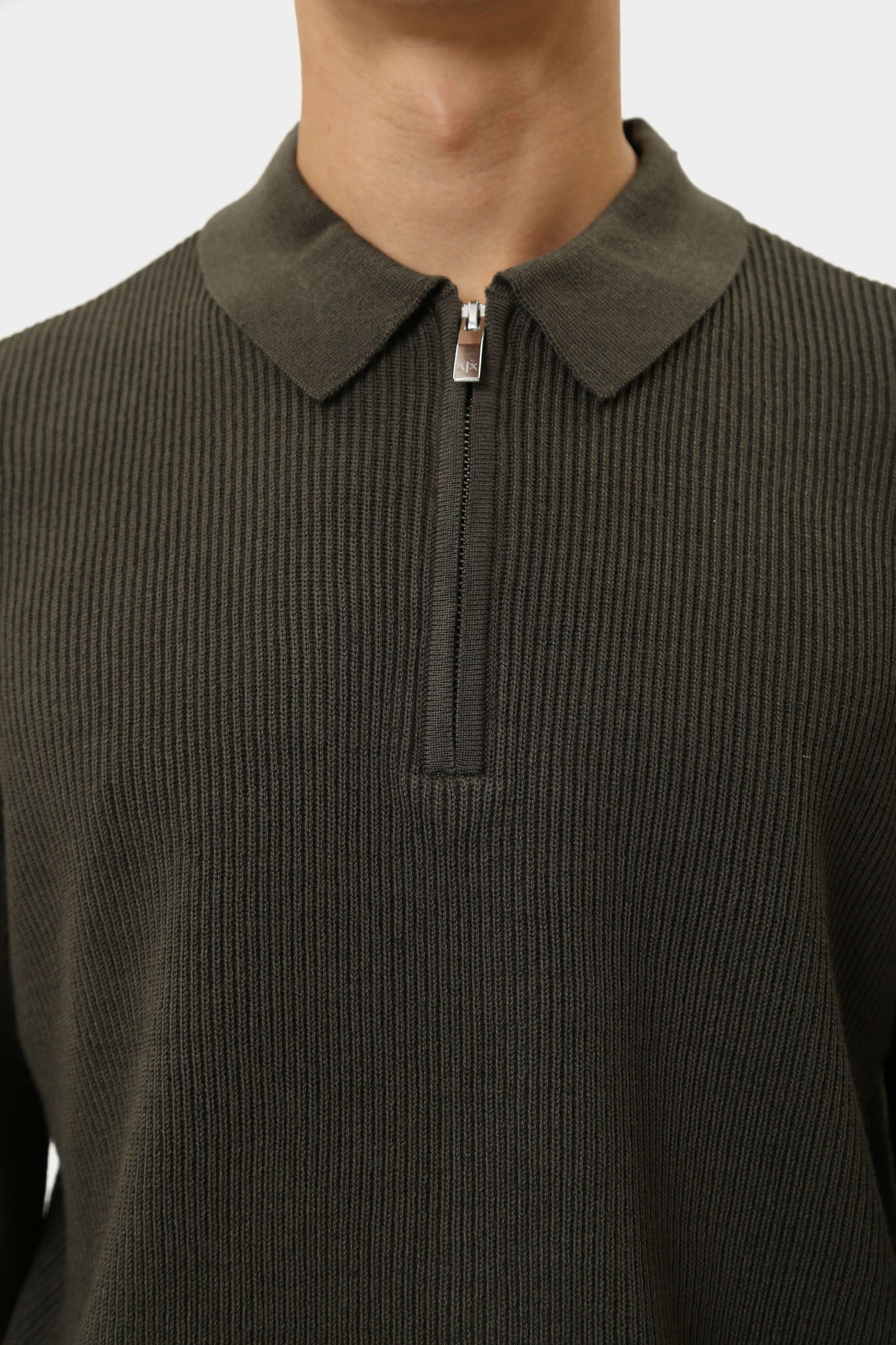 XM000129_AF10348 Поло с длинным рукавом Armani Exchange Черный