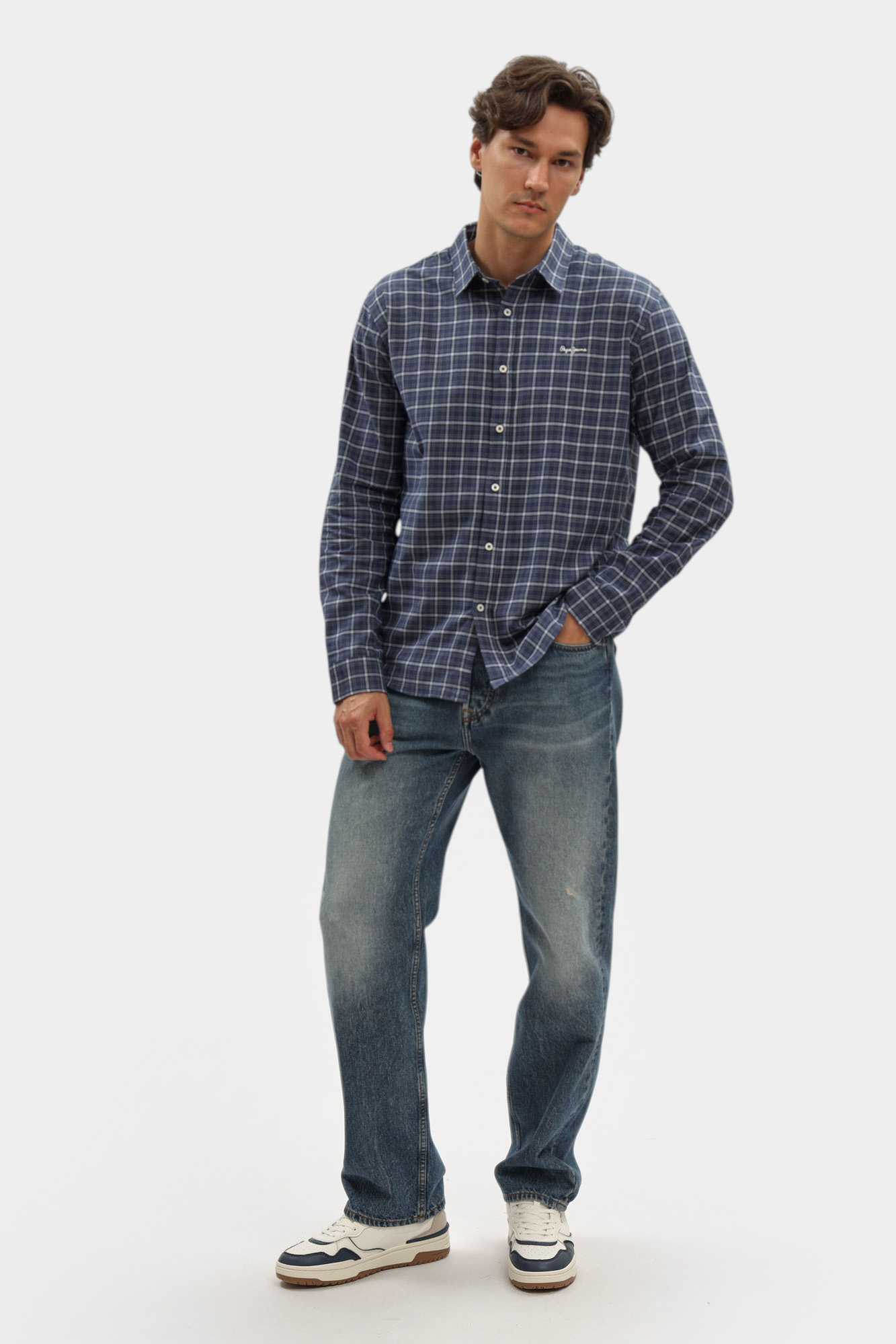 PM308736 Рубашка с длинным рукавом Pepe Jeans Синий