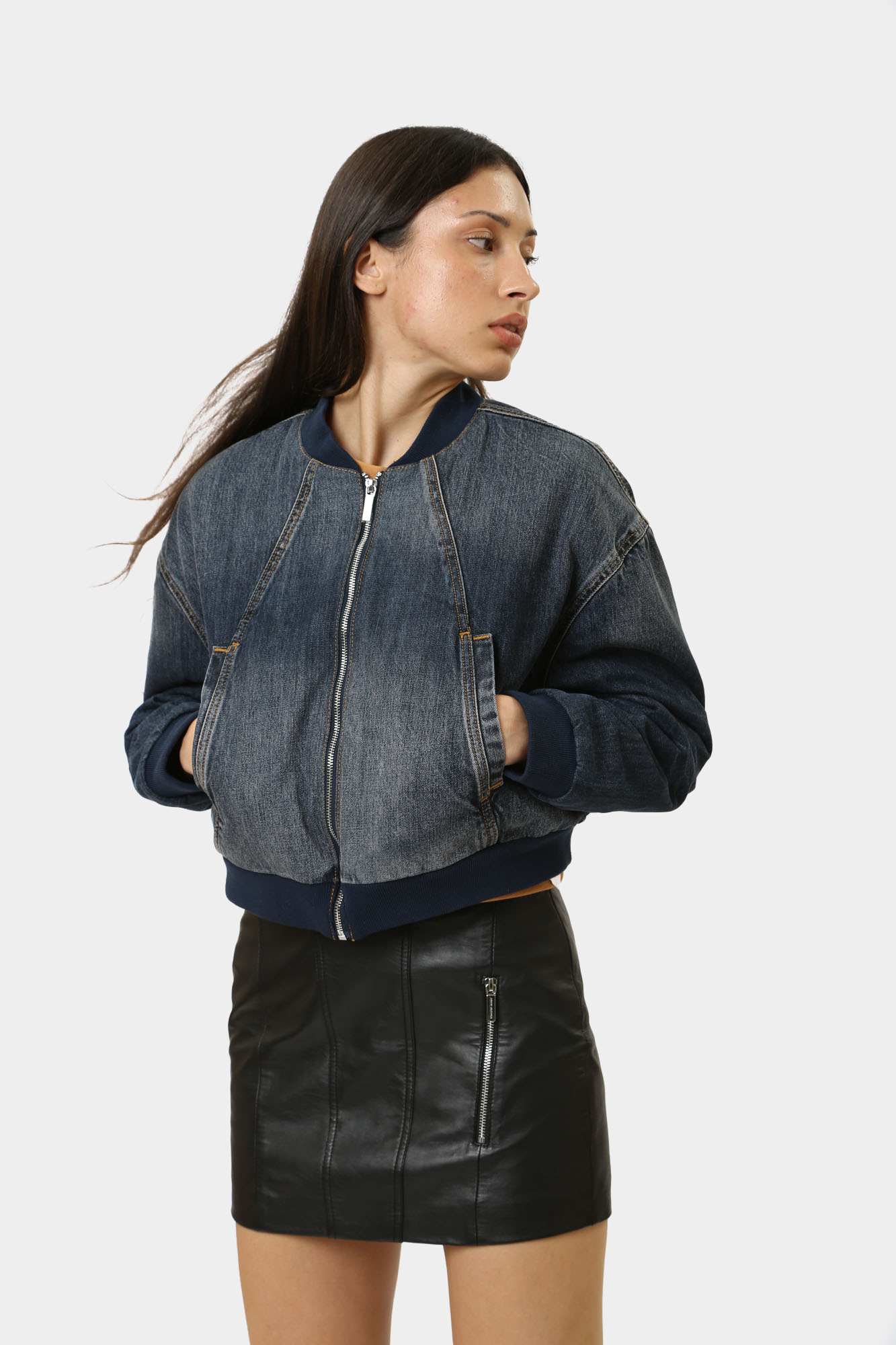 6DYB24_Y18DZ_1500 бомбер джинсовый armani exchange 