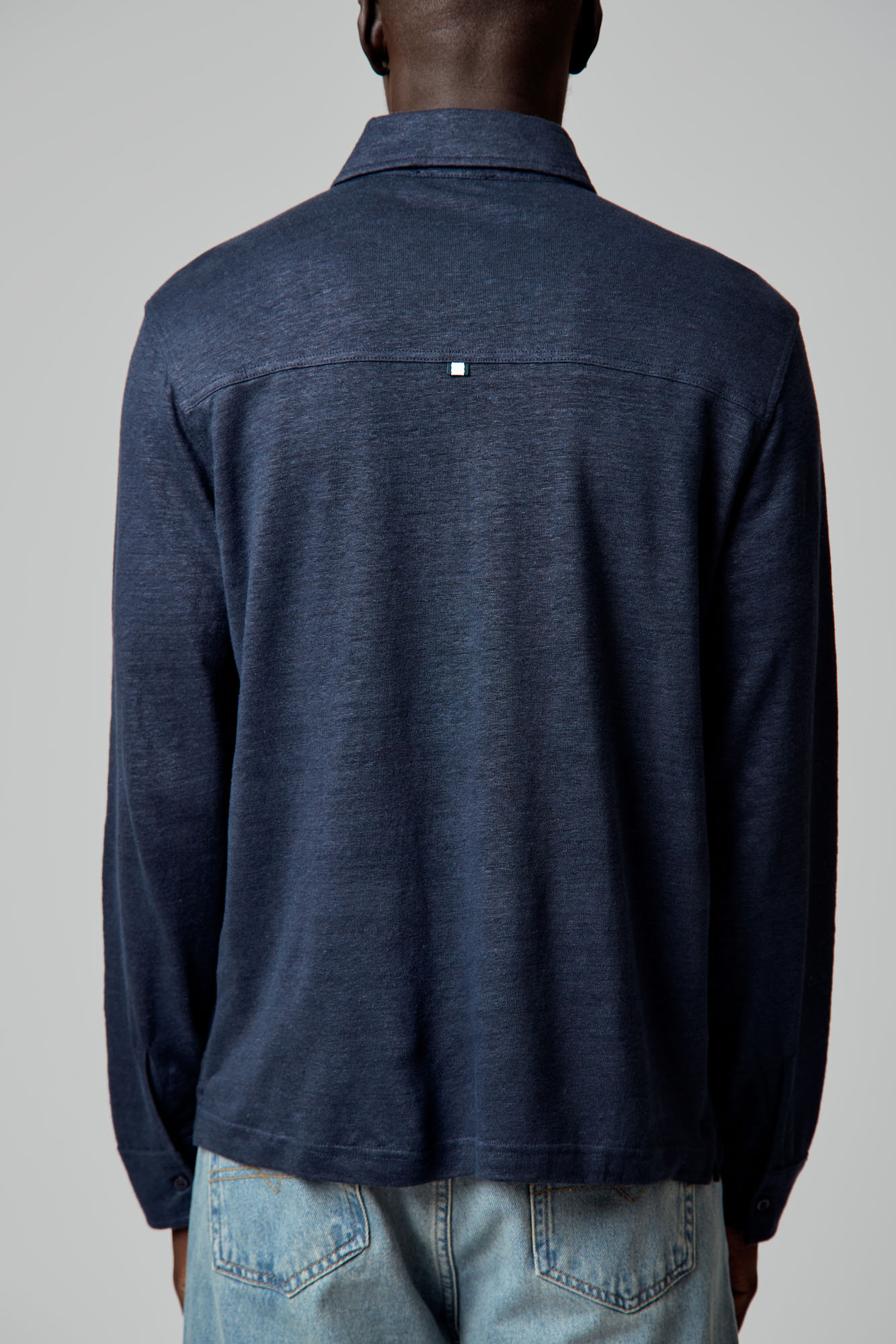 VM-OMA-55-383 Поло с длинным рукавом Van Mich Синий