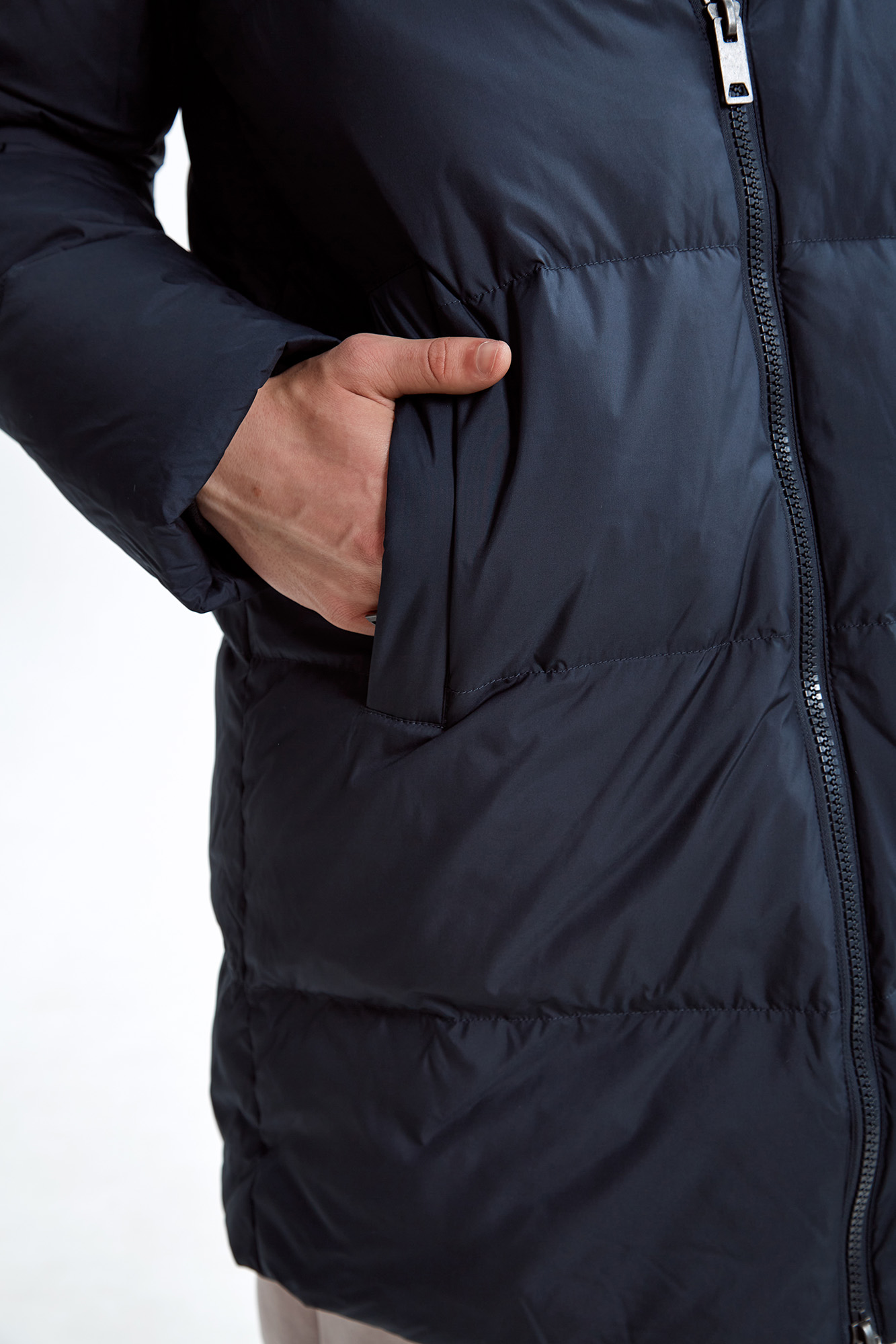 M-222-B-5022703 Пуховик The Hills Синий