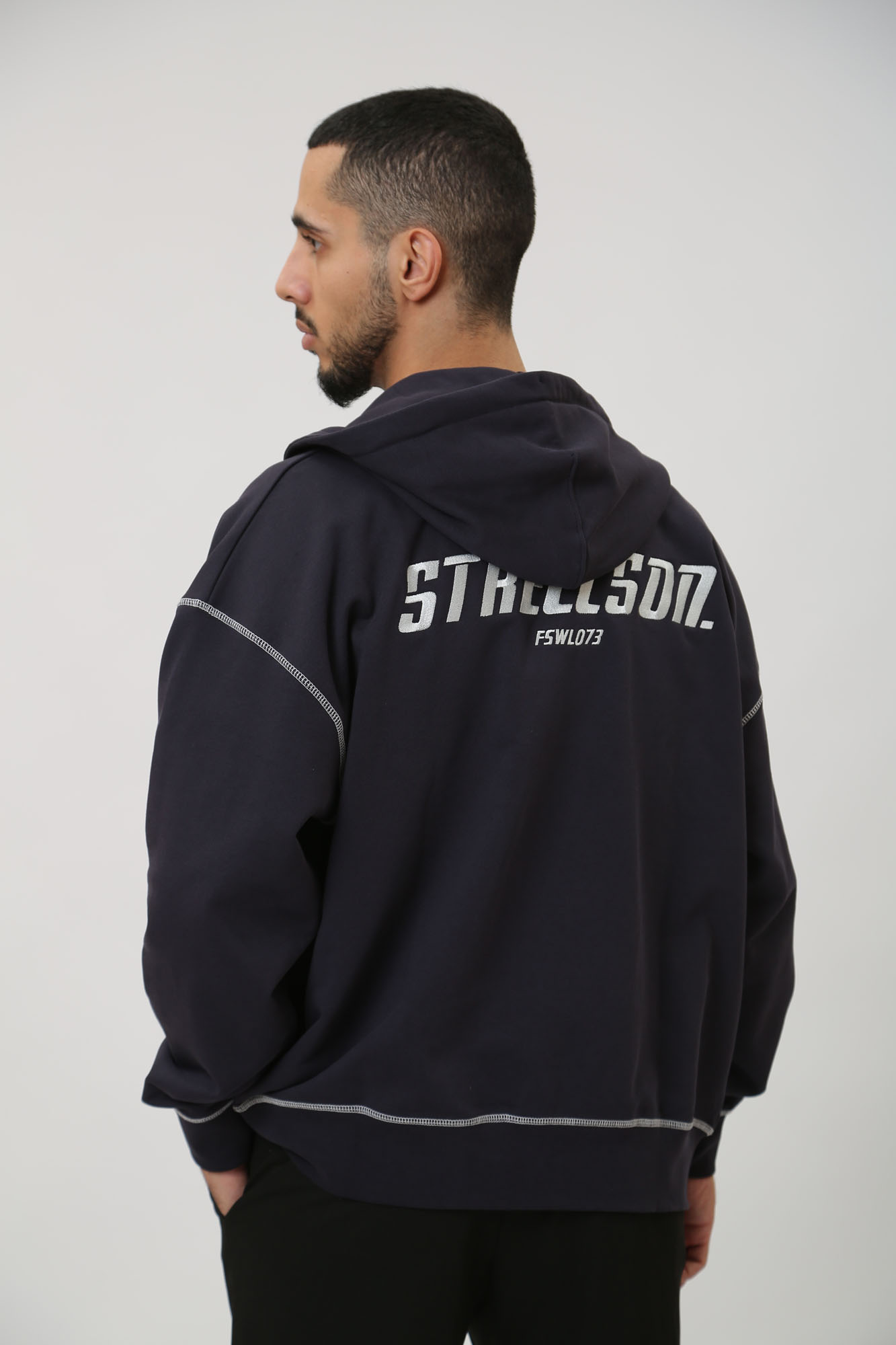 30040139_10016253 Толстовка с капюшоном Strellson Синий