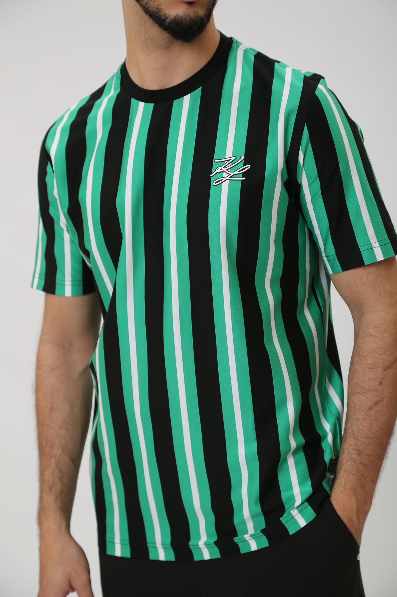 Футболка Karl Lagerfeld Хлопок Зеленый