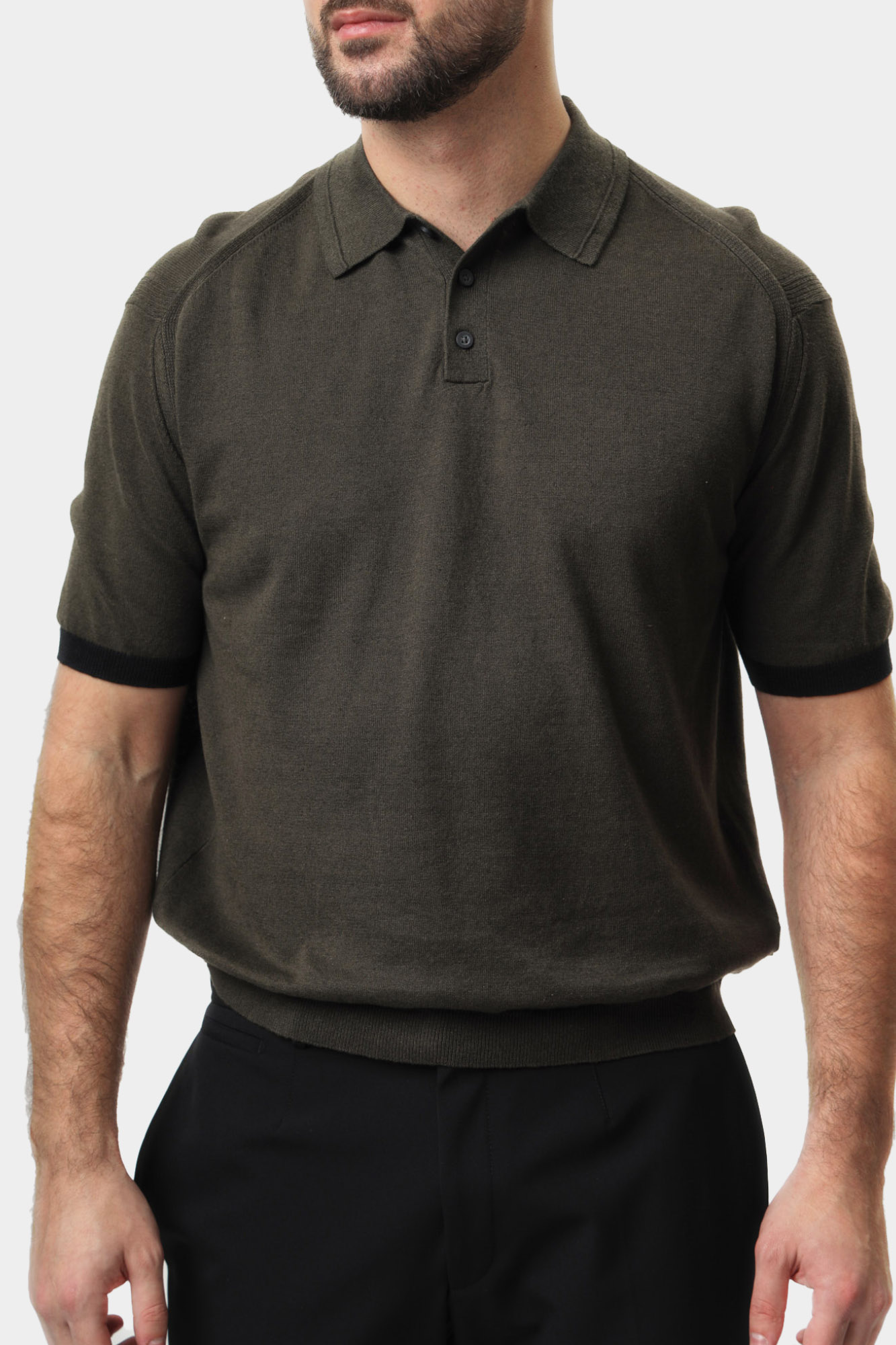 XM000709_AF12935 Поло трикотажное Armani Exchange Хаки