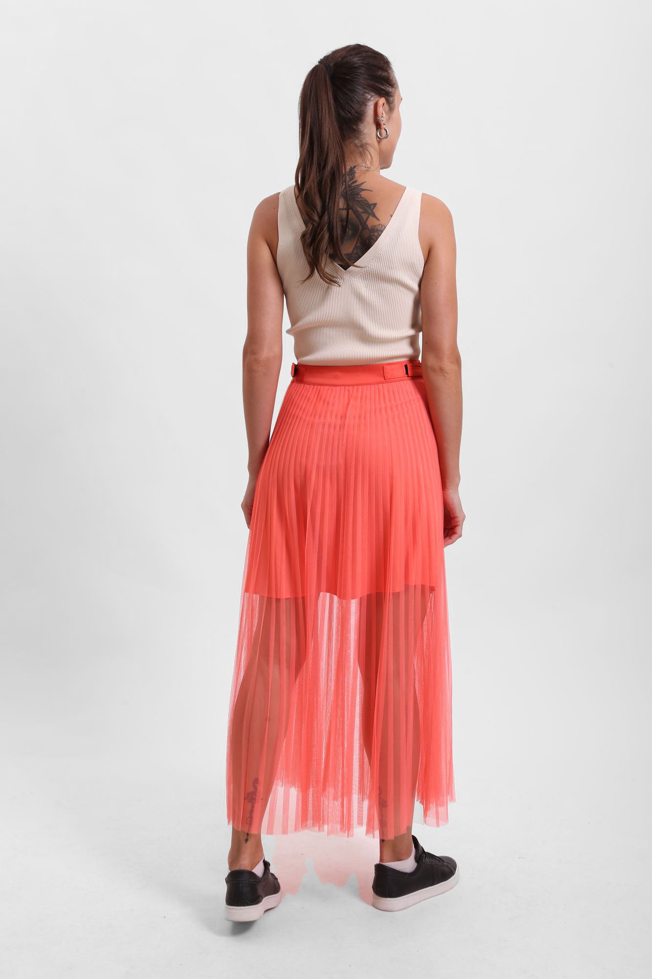 6KYN01_YNULZ юбка плиссе armani exchange 