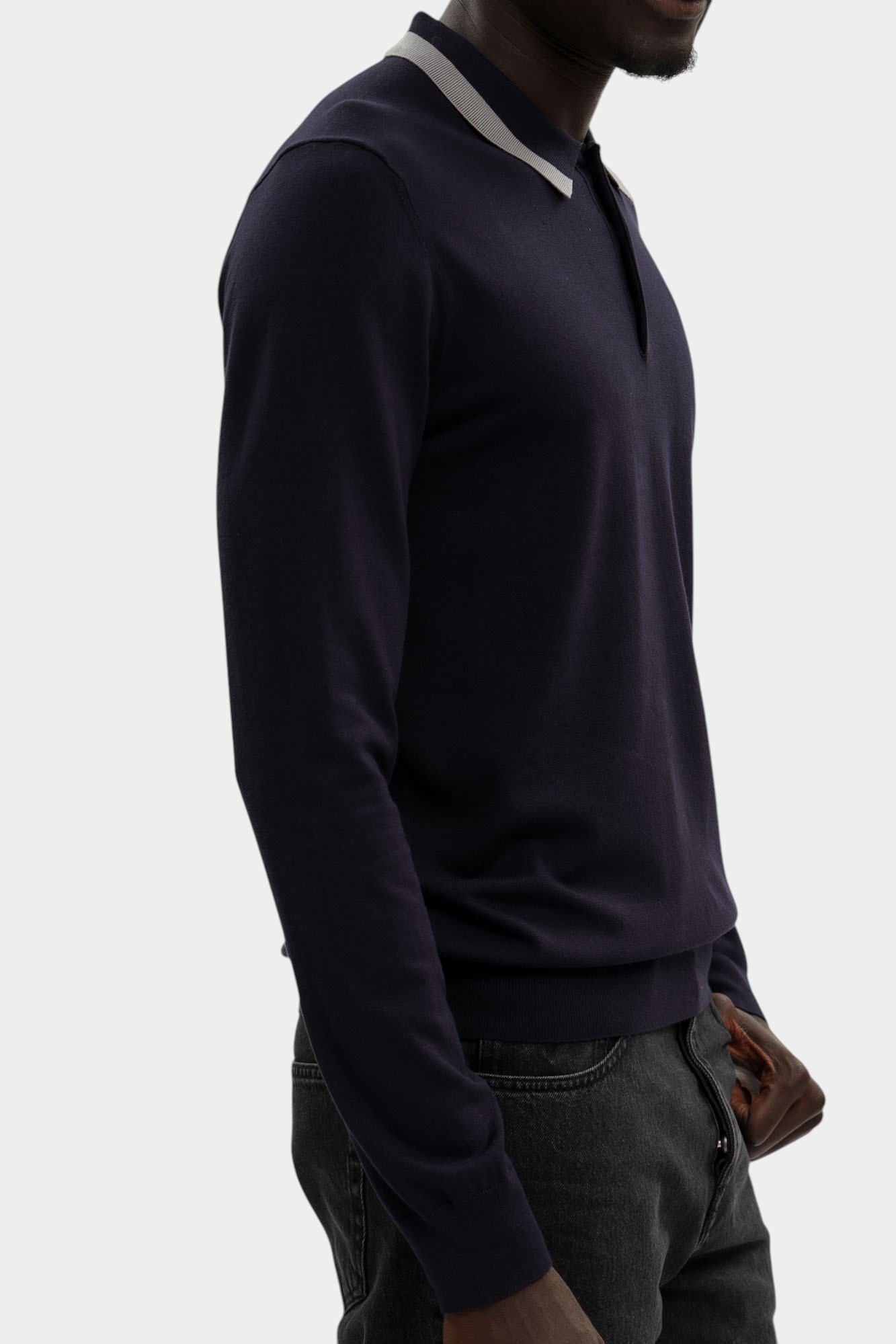 M0198000021N-MK604K01-48SM Поло с длинным рукавом Trussardi Синий