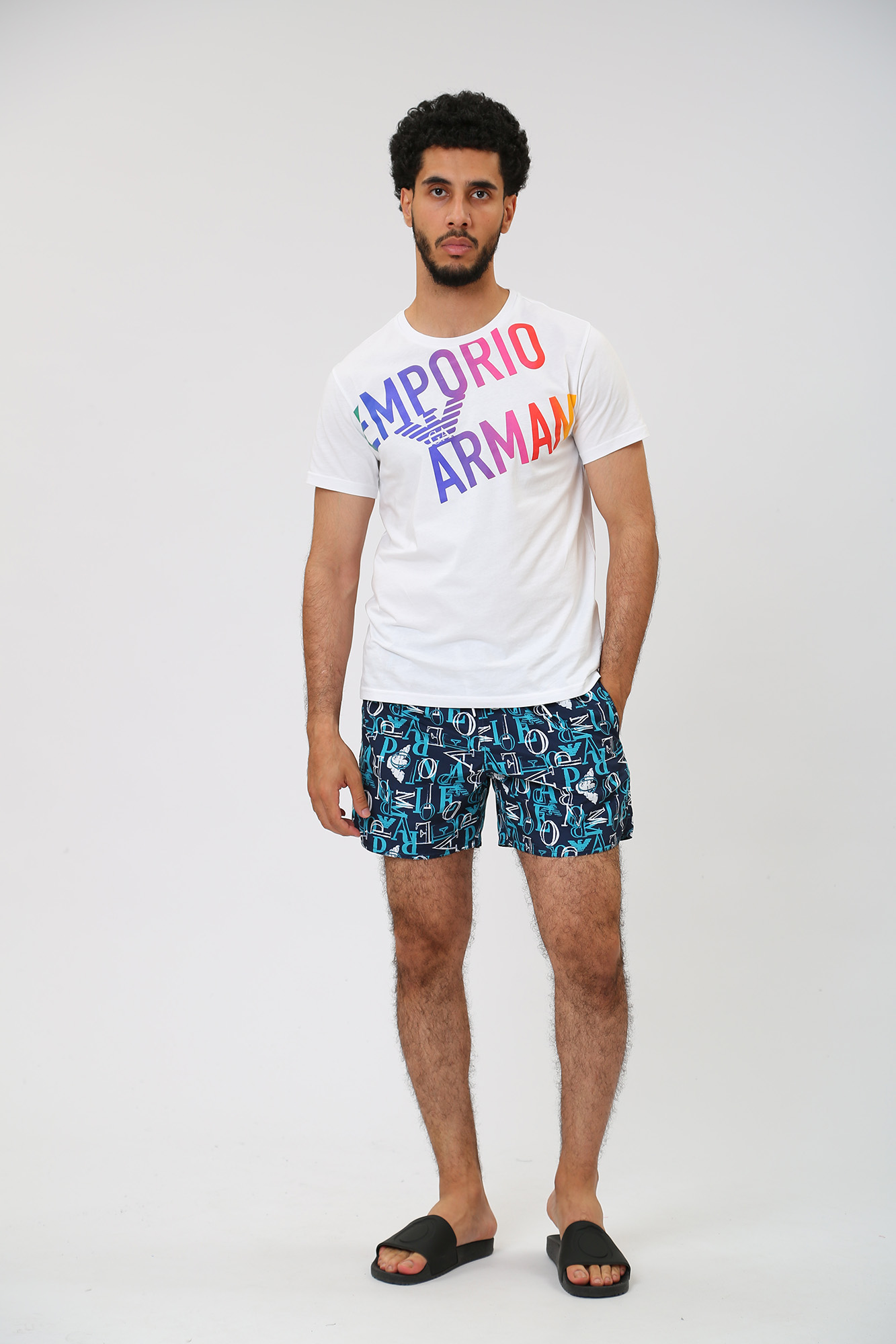 211740_3R445 Шорты плавательные  Emporio Armani Синий