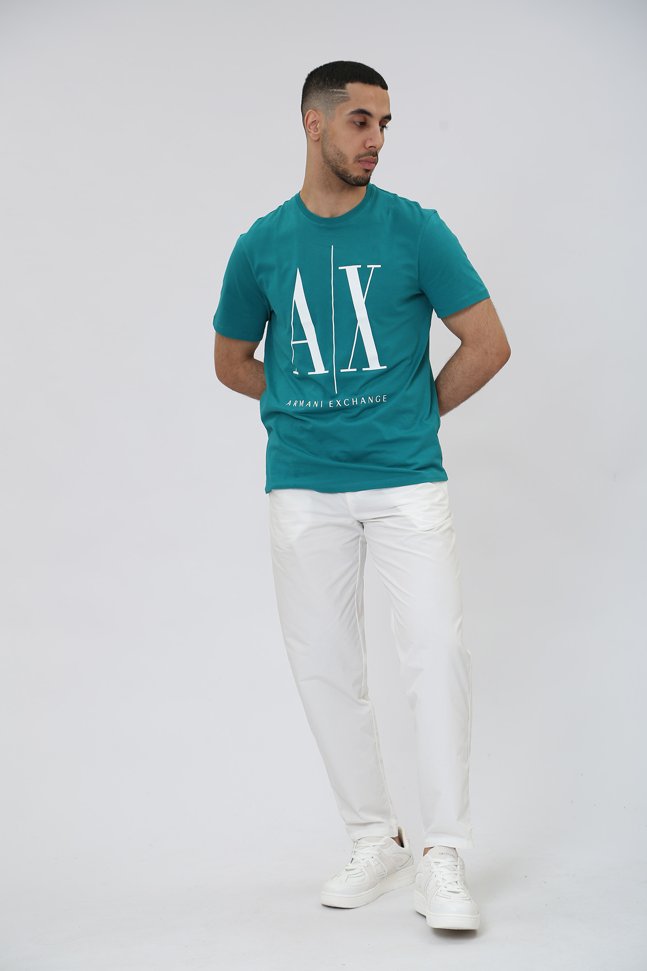 8NZTPA_ZJH4Z Футболка Armani Exchange Бирюзовый