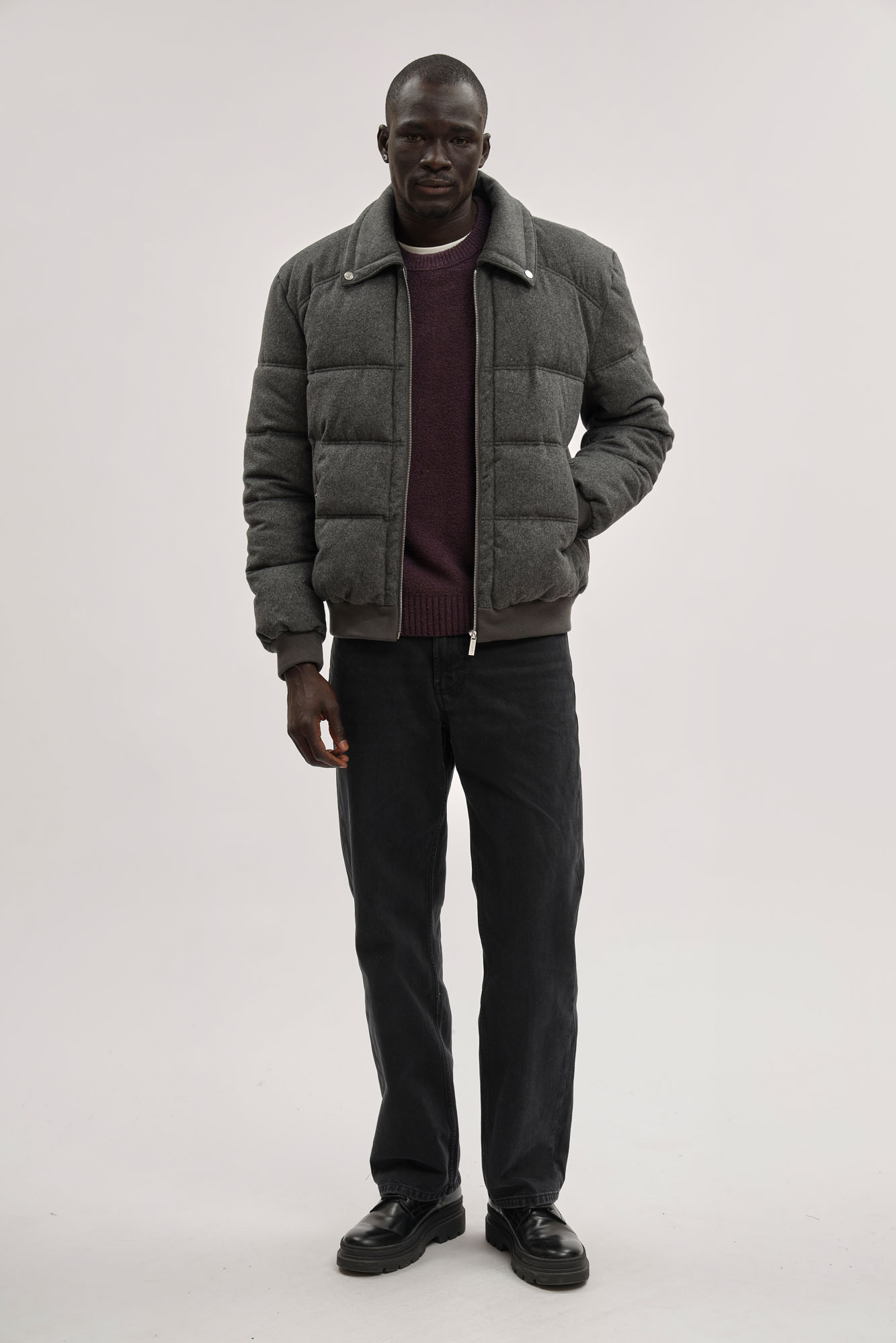 BMG1015B Куртка пуховая Bikkembergs Серый