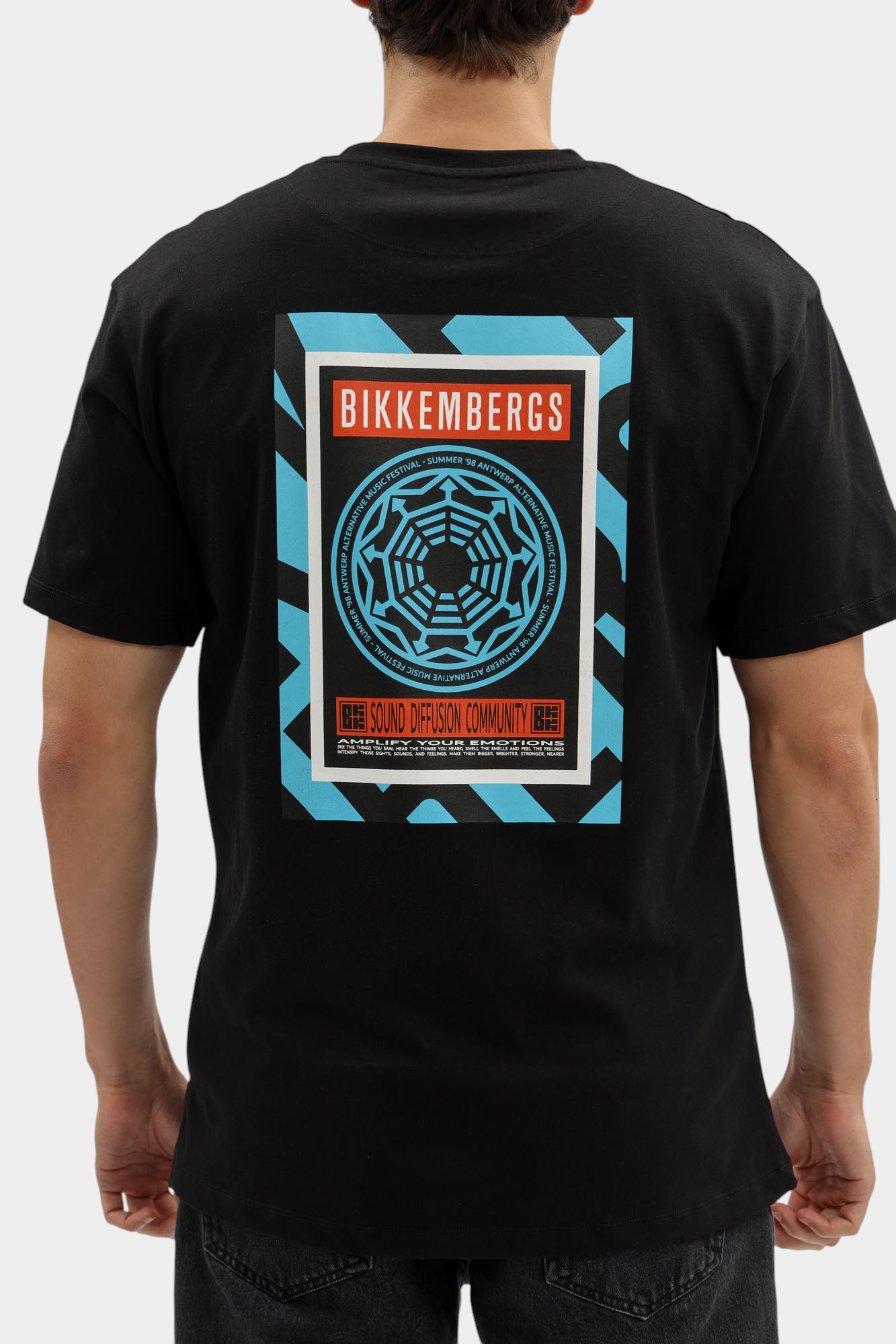 BMT1222 Футболка Bikkembergs Черный