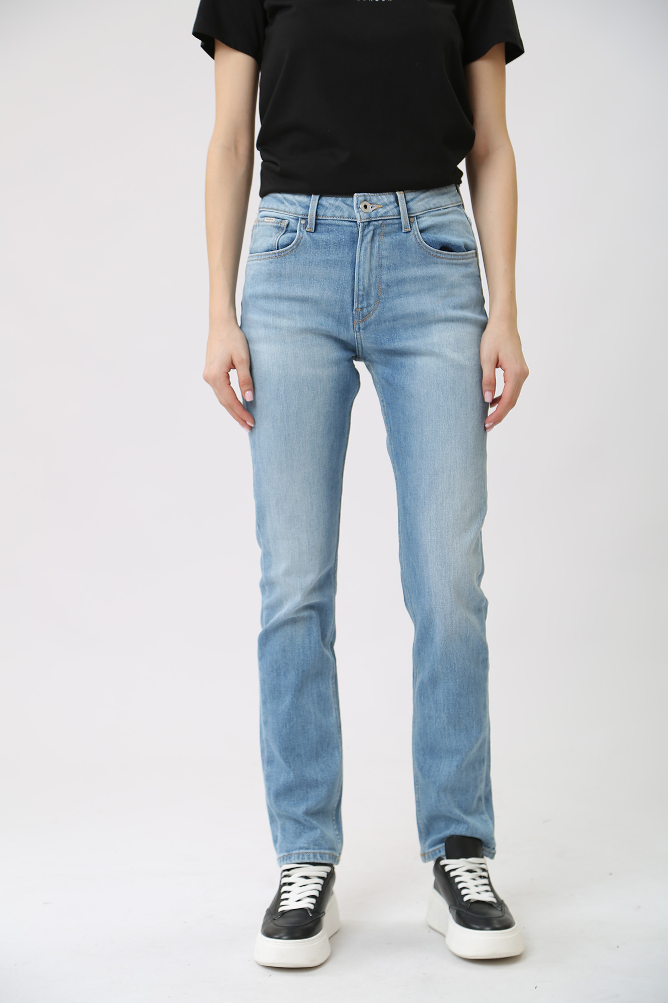PL204592MI7 джинсы straight jeans hw  pepe jeans 
