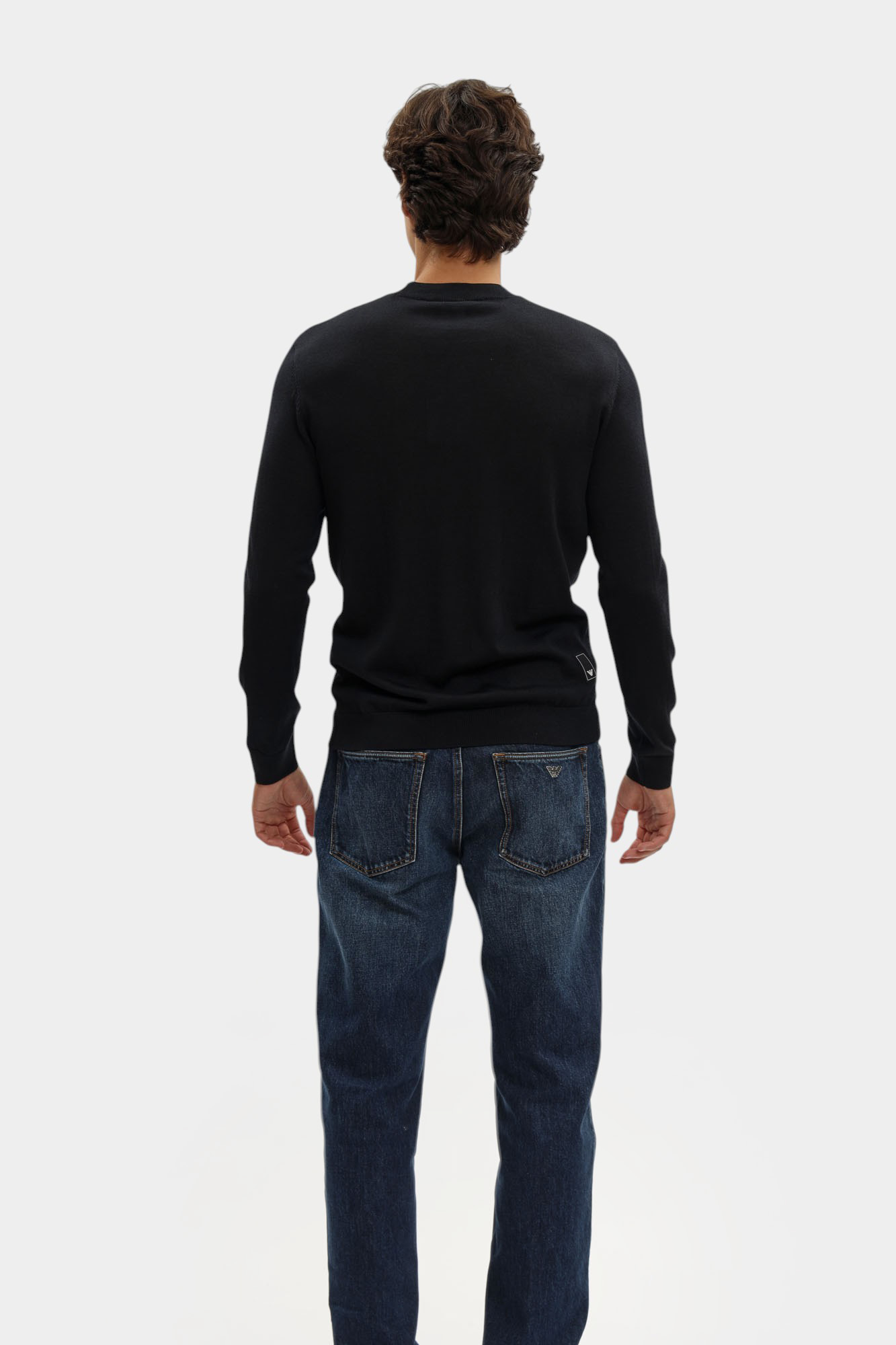 EM001957_ AF14114 Джемпер Emporio Armani Голубой