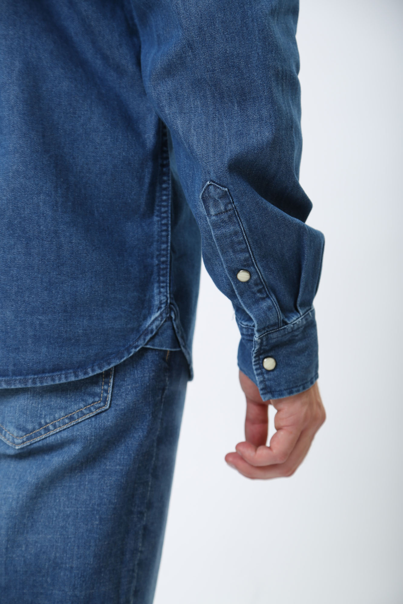 1014763-5000 Рубашка с длинным рукавом Mustang Синий