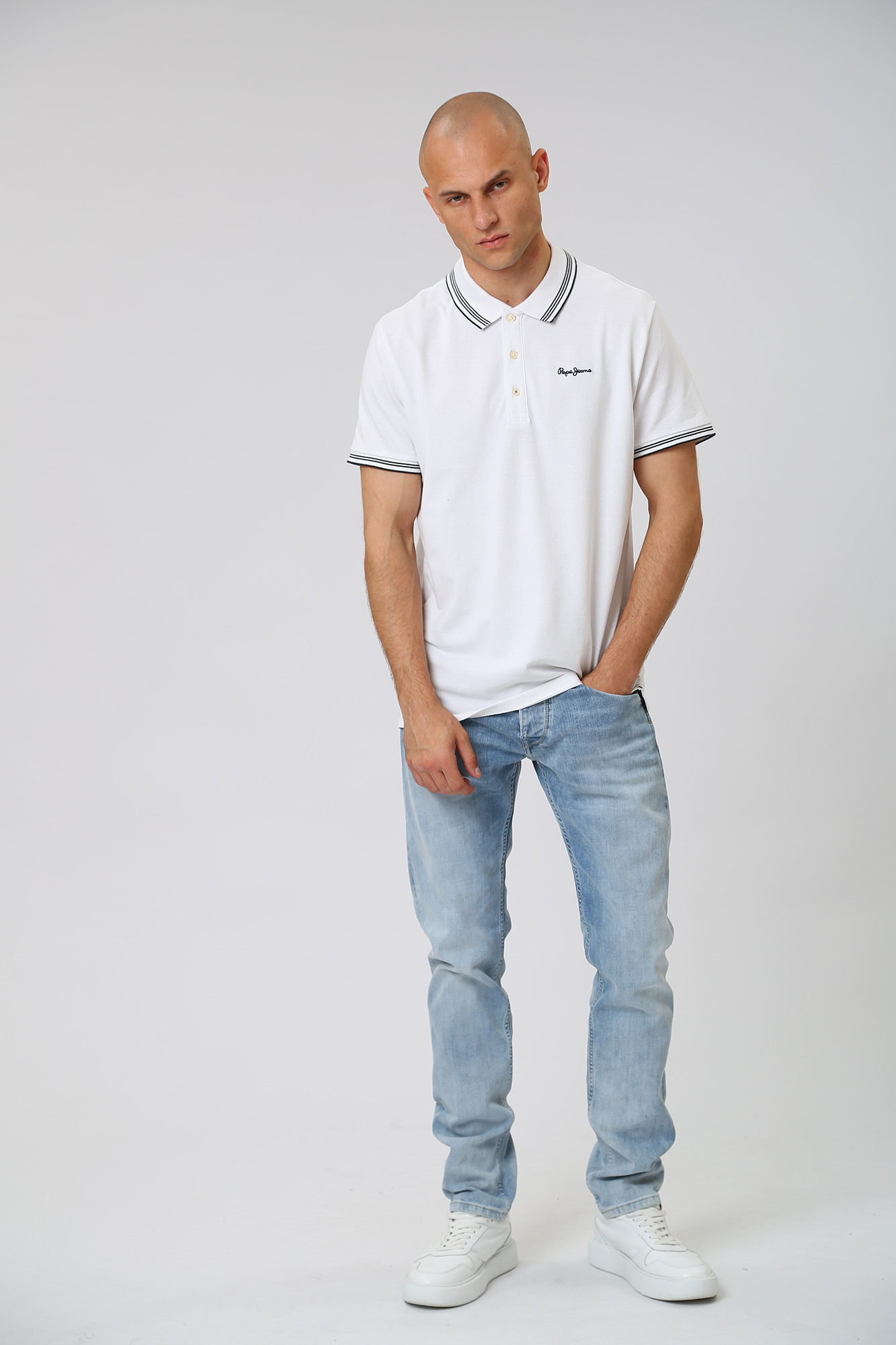 PM206325PD8 Брюки джинсовые Pepe Jeans Голубой