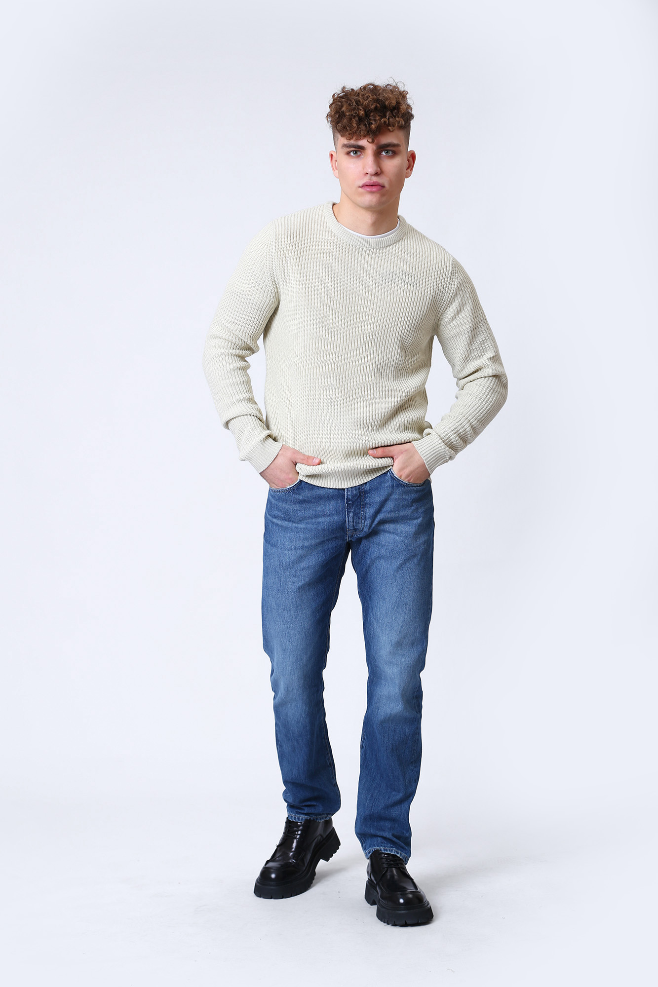 12217487 Джемпер Jack & Jones Белый