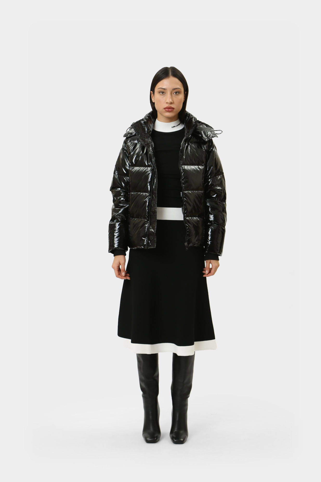 245W1503 куртка пуховая karl lagerfeld