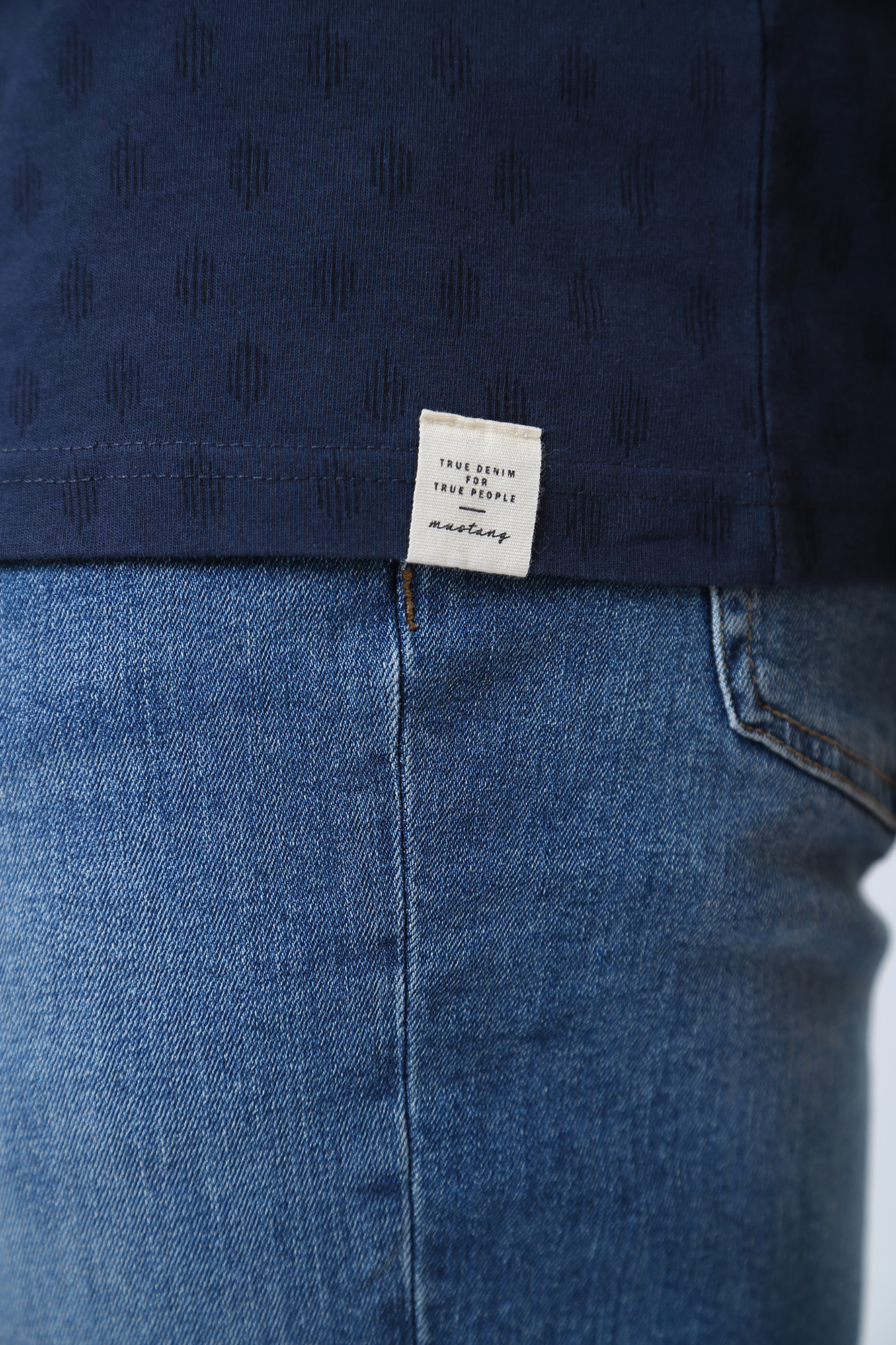 1013527 Футболка Mustang Синий