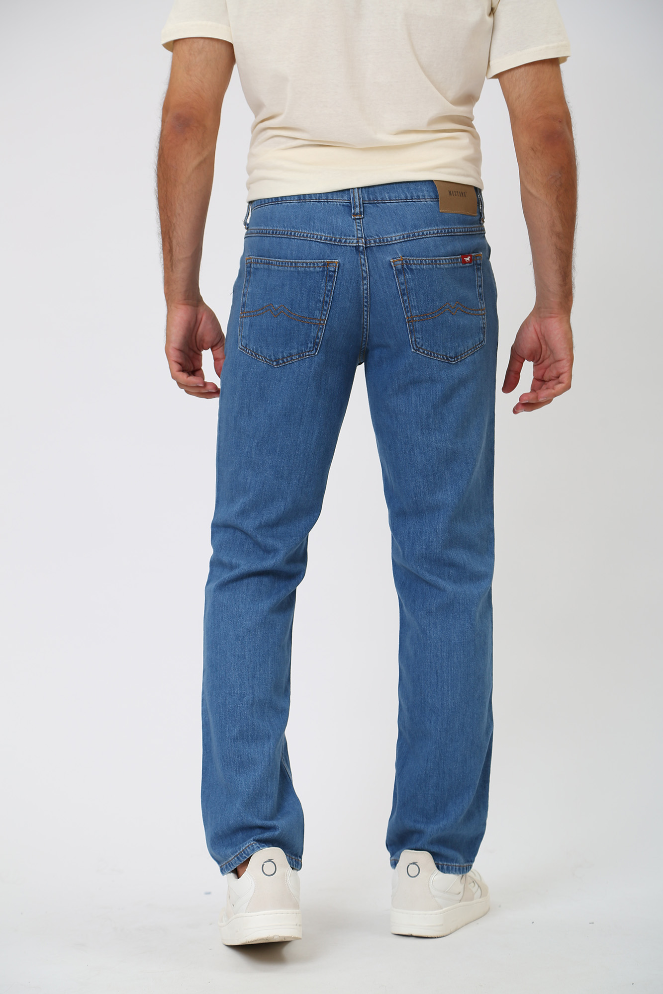 1013975-5000 Брюки джинсовые Mustang Синий