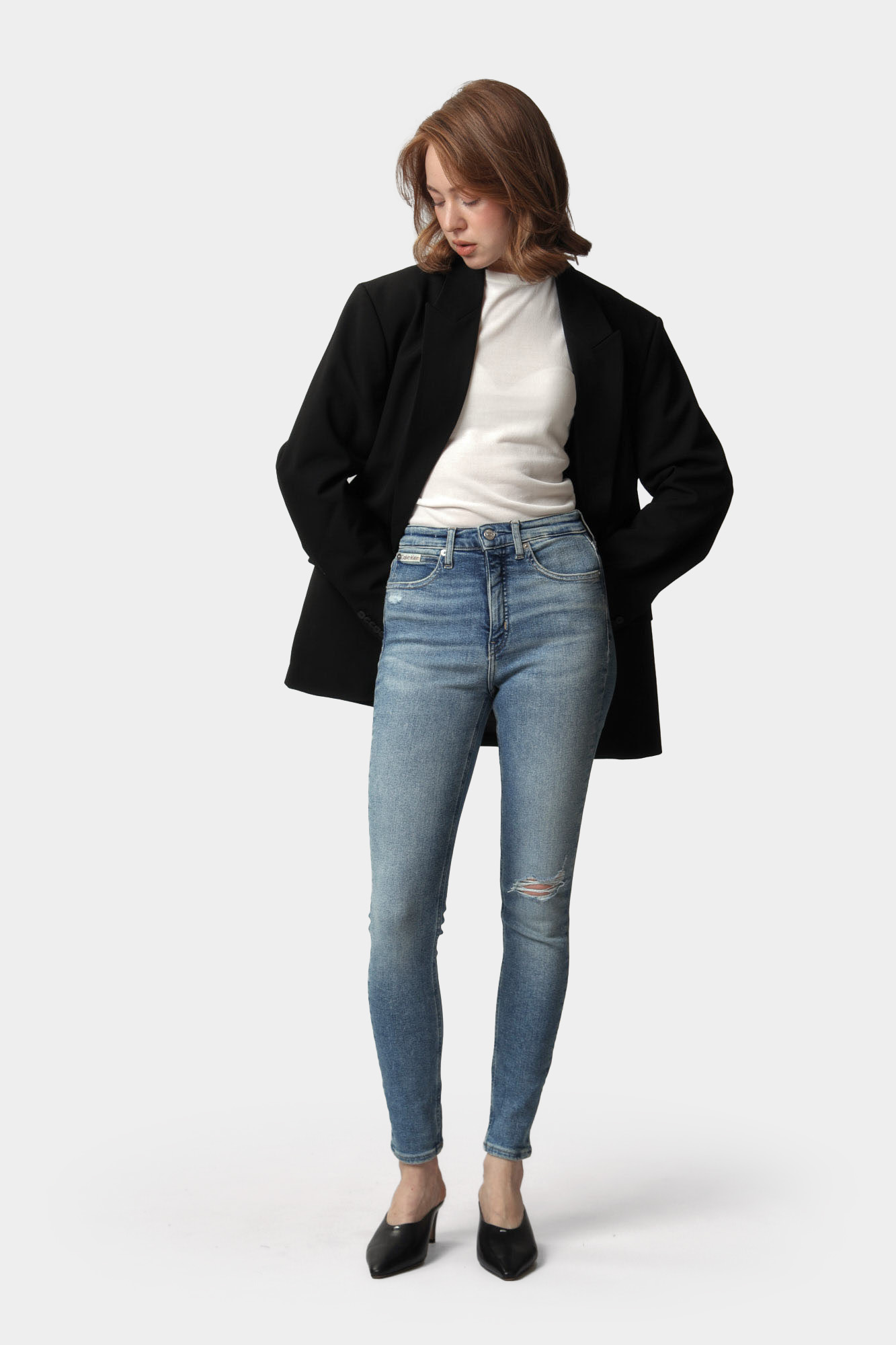 J20J224495 брюки джинсовые calvin klein jeans 