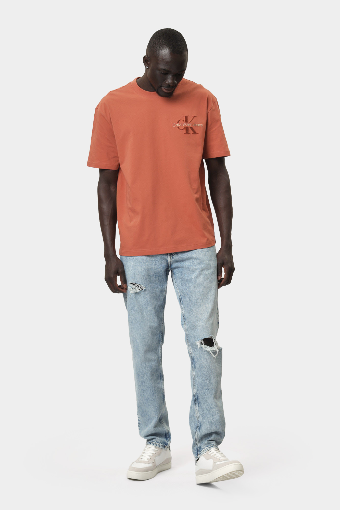 J30J327107 Футболка Calvin Klein Jeans Оранжевый