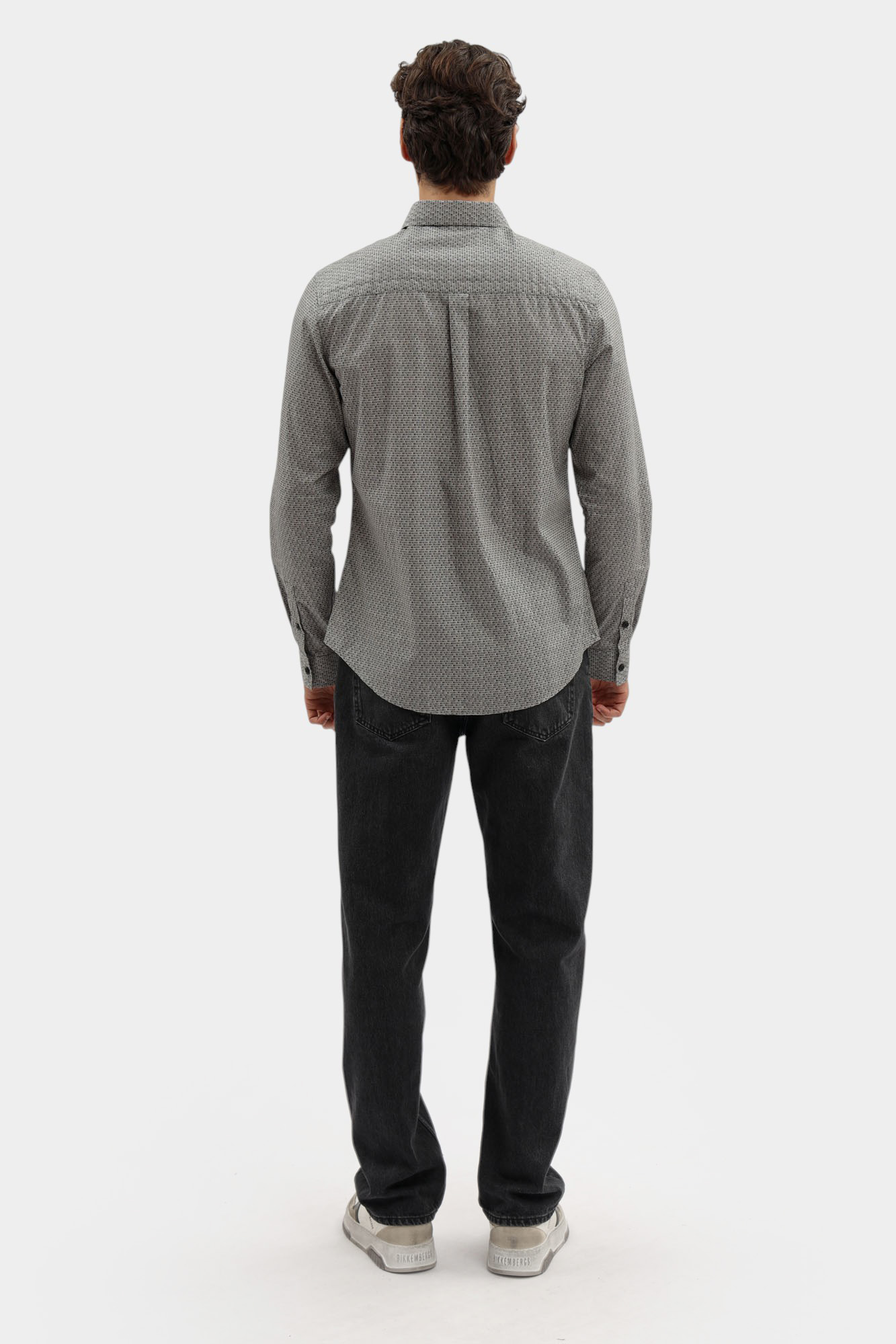 BMS1038 Рубашка Bikkembergs Серый