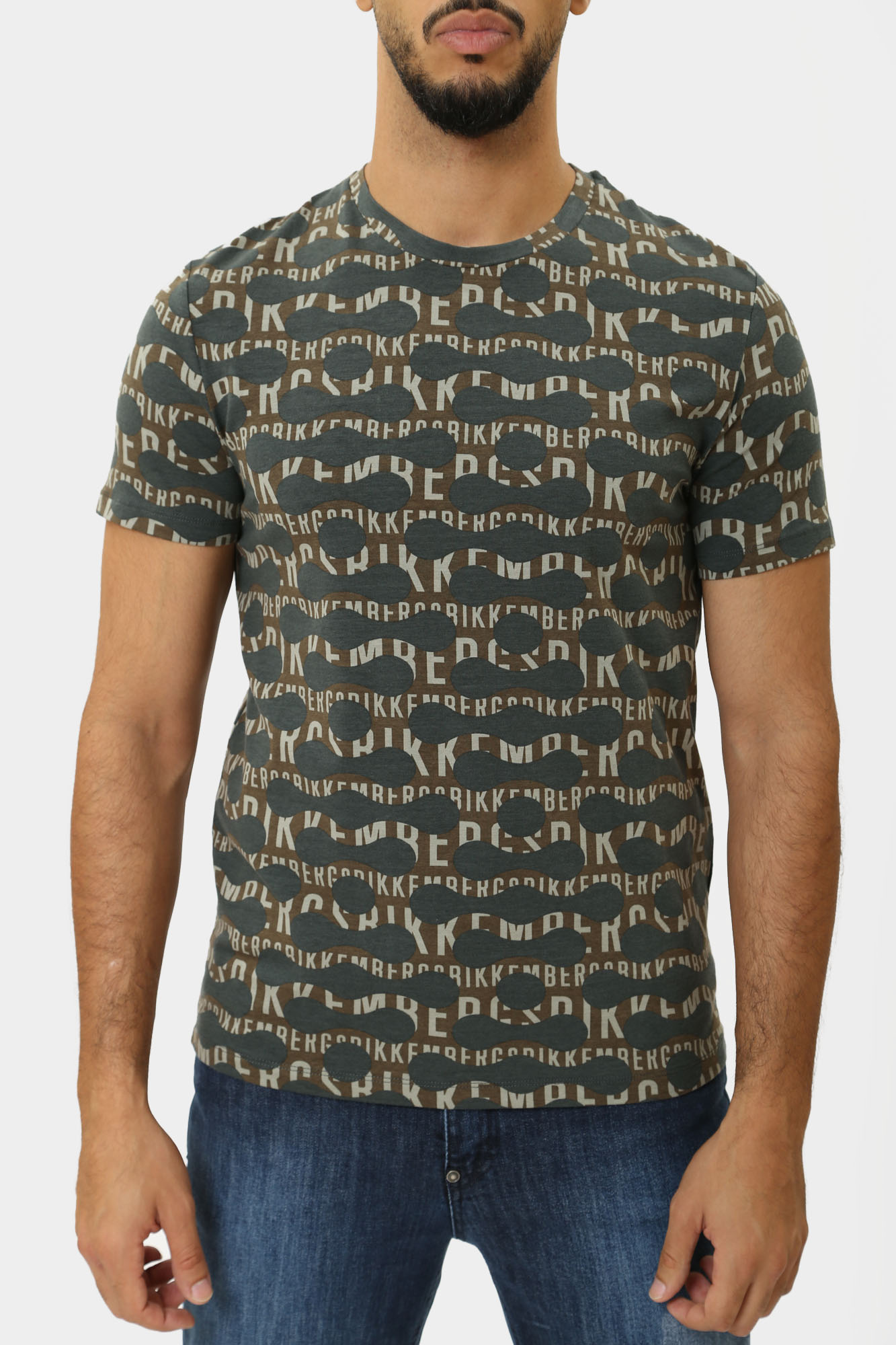 PBMT0256 Футболка Bikkembergs Серый