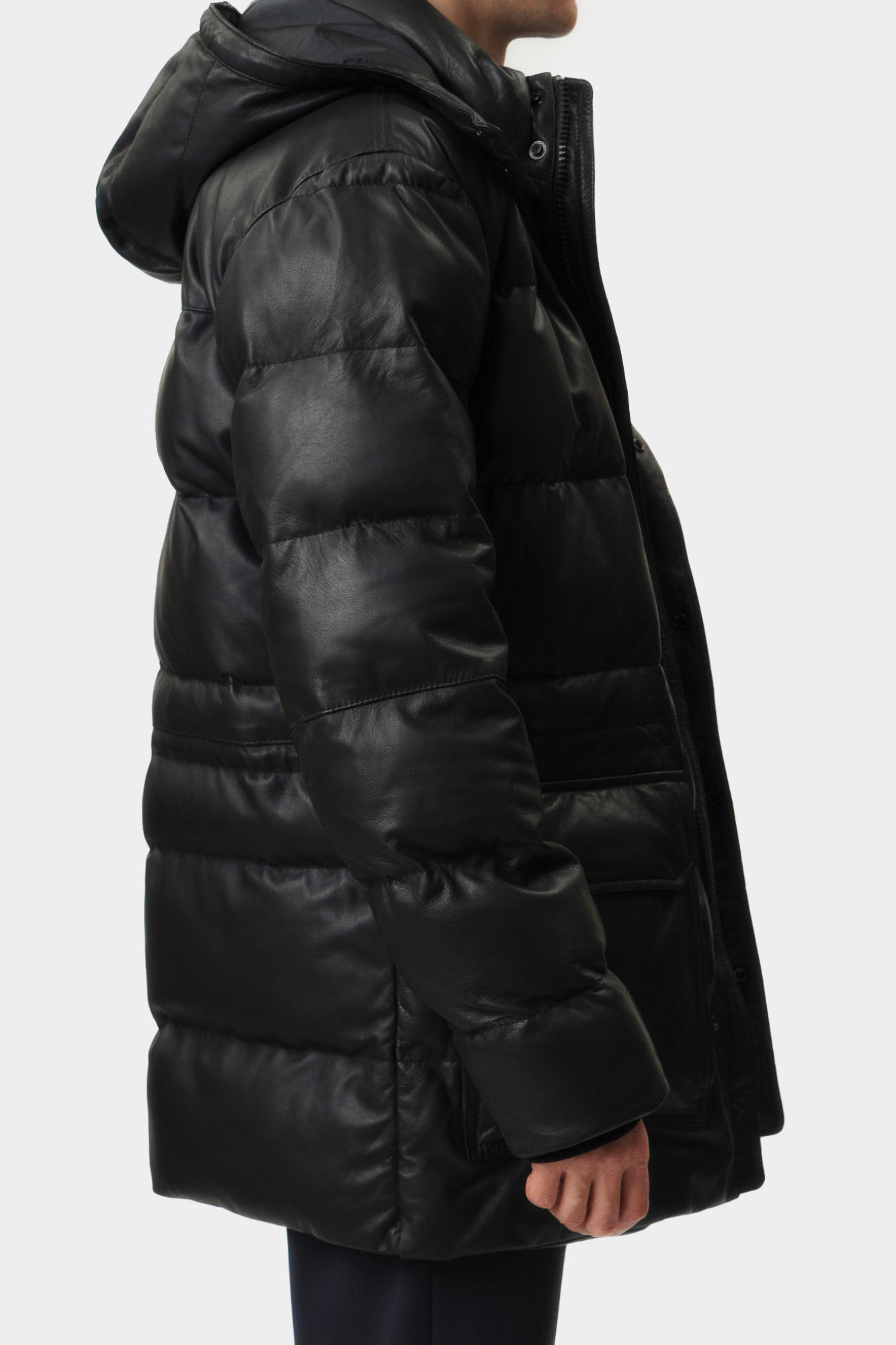 110138_80000674 Куртка кожаная Strellson Черный