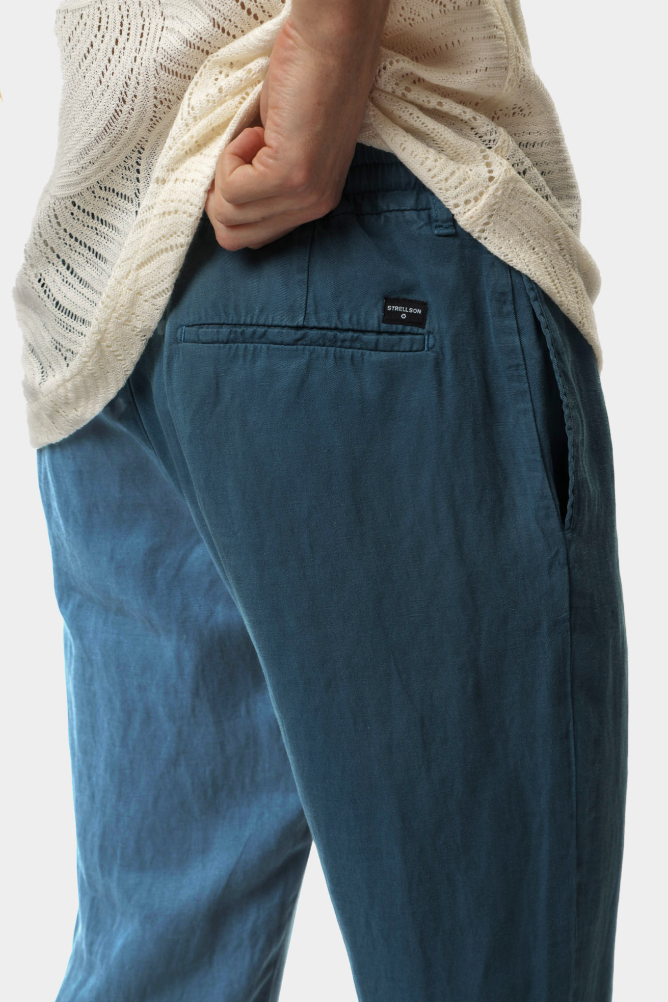 30046803_10015385 Брюки льняные Strellson Черный