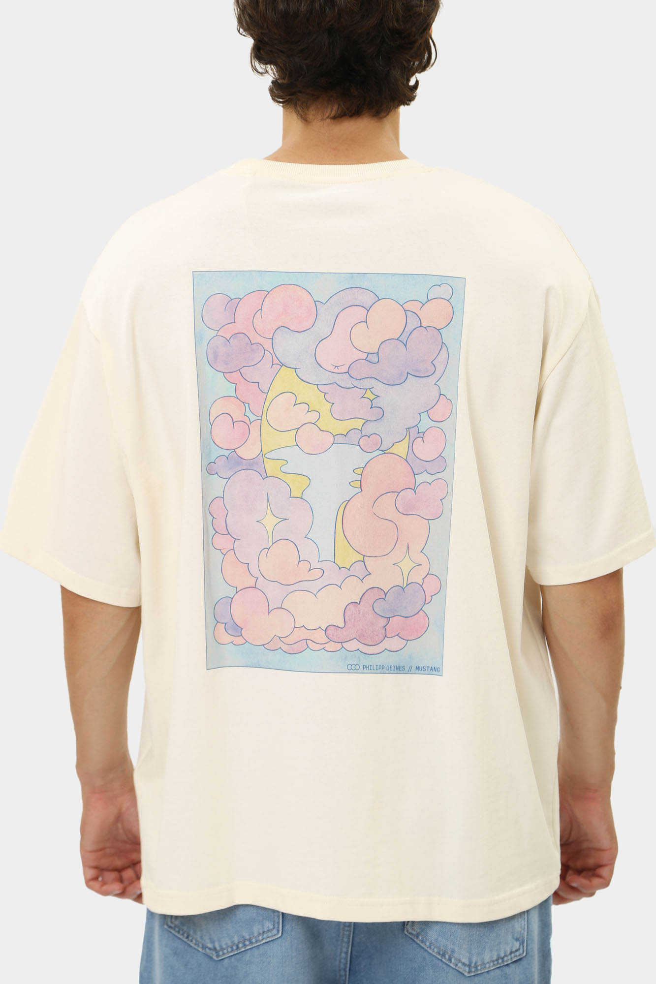 1014956 Футболка Mustang Молочный