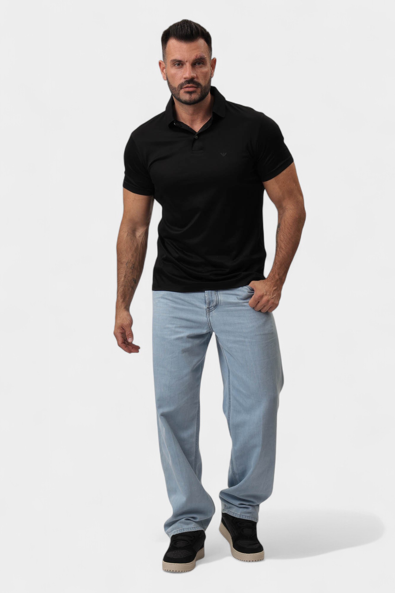 8N1F98_1JUVZ Поло Emporio Armani Черный