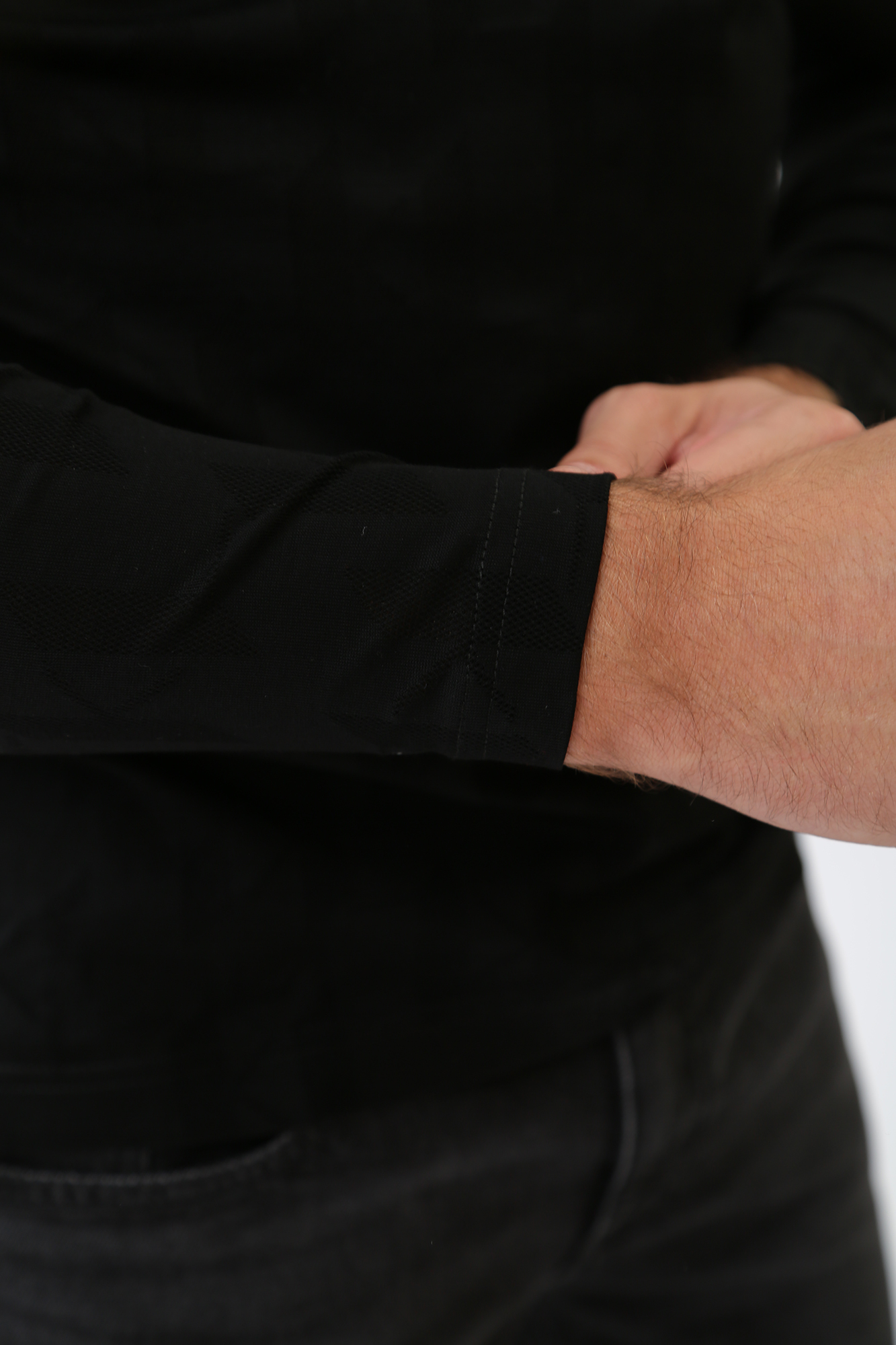 534201_745008 Поло с длинным рукавом Karl Lagerfeld Черный