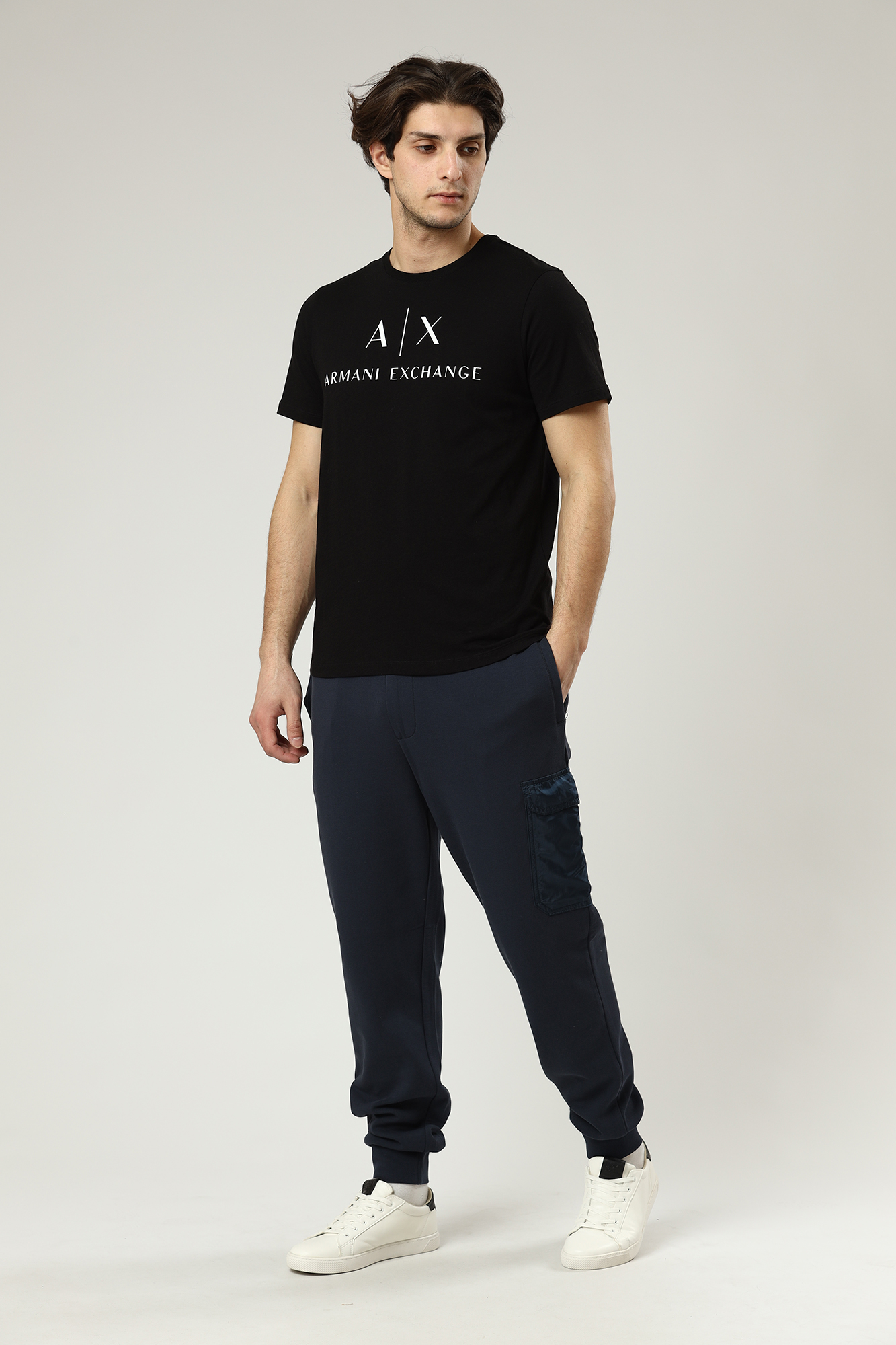 3LZPFA_ZJ6TZ Брюки спортивные джоггеры Armani Exchange Синий